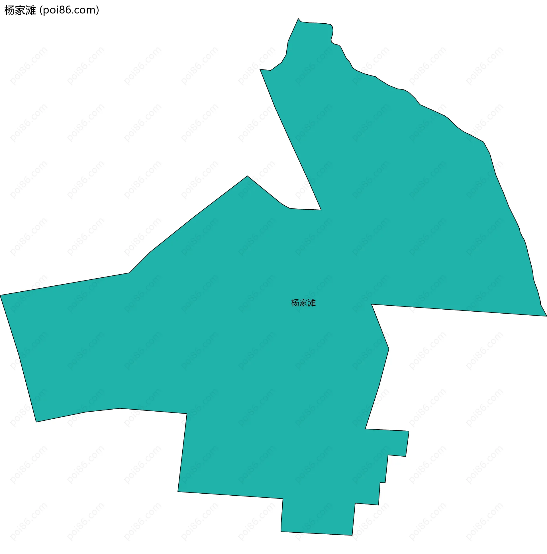 杨家滩边界地图