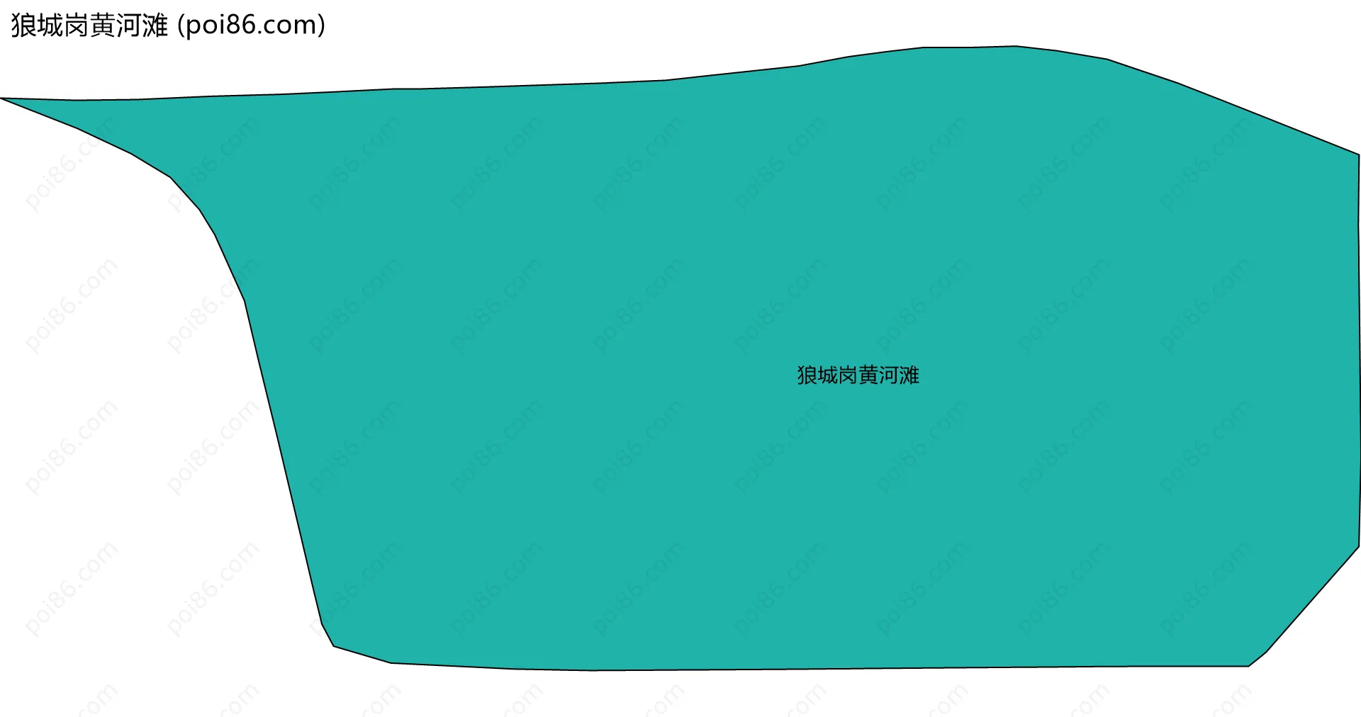 狼城岗黄河滩边界地图