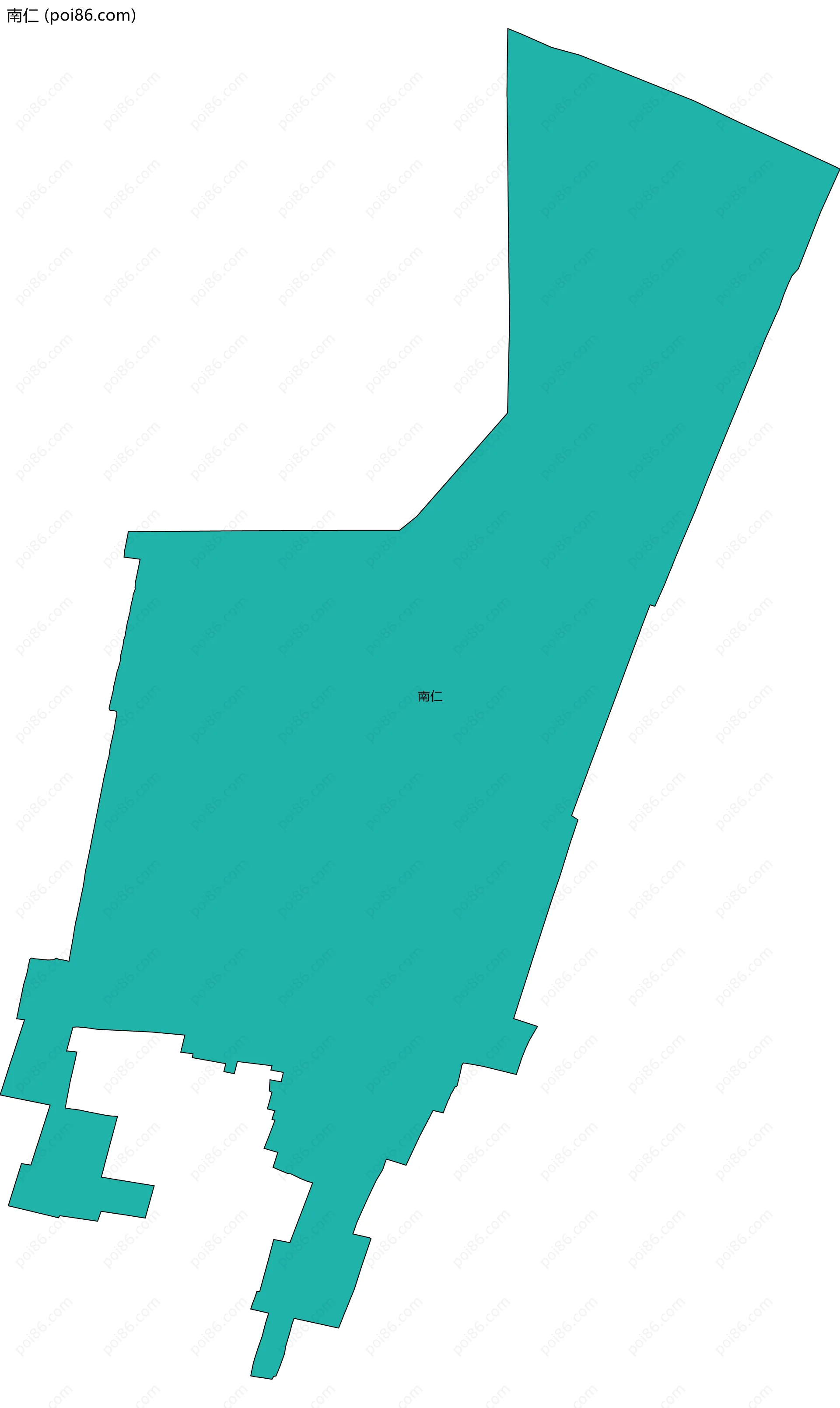 南仁边界地图