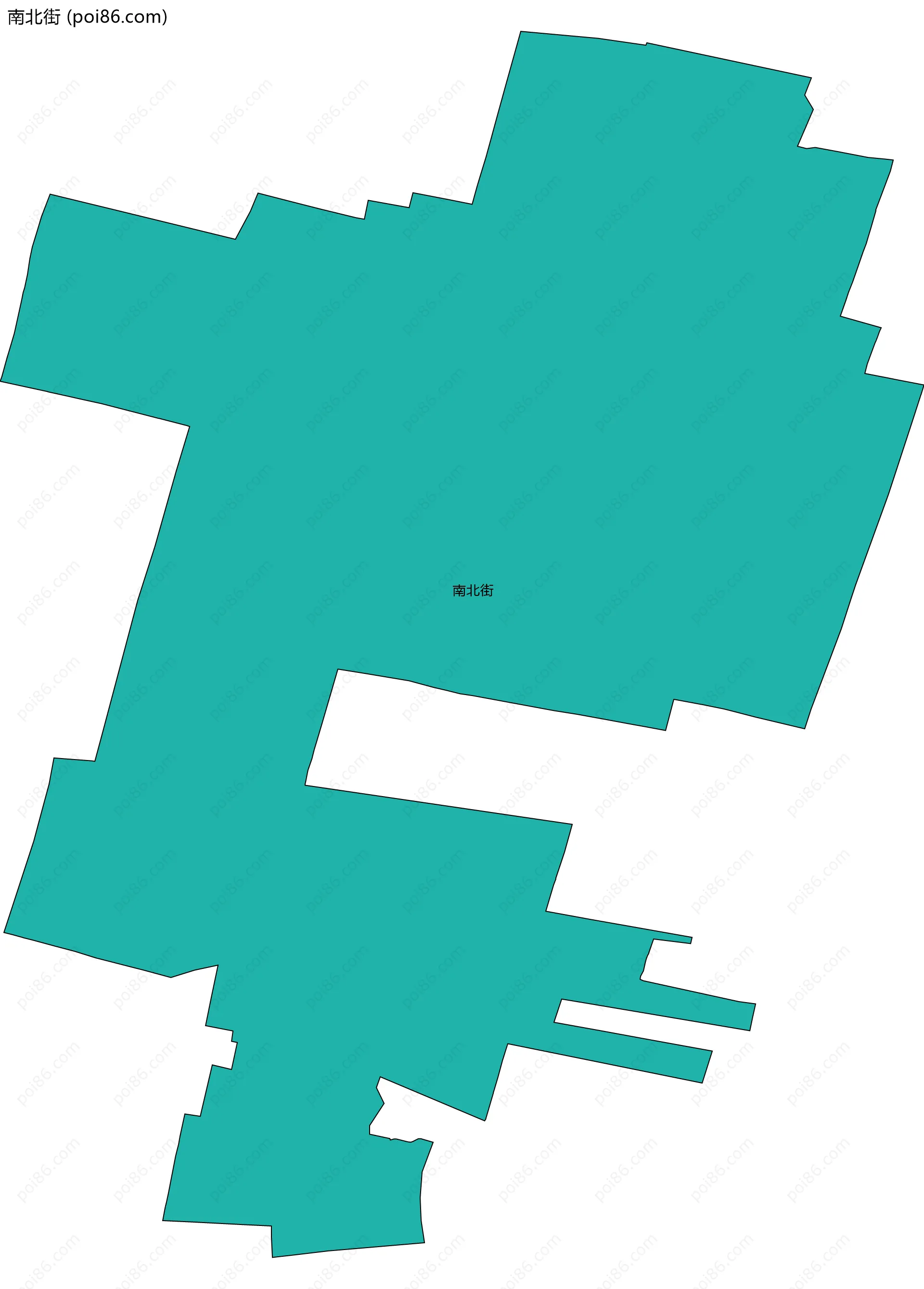 南北街边界地图