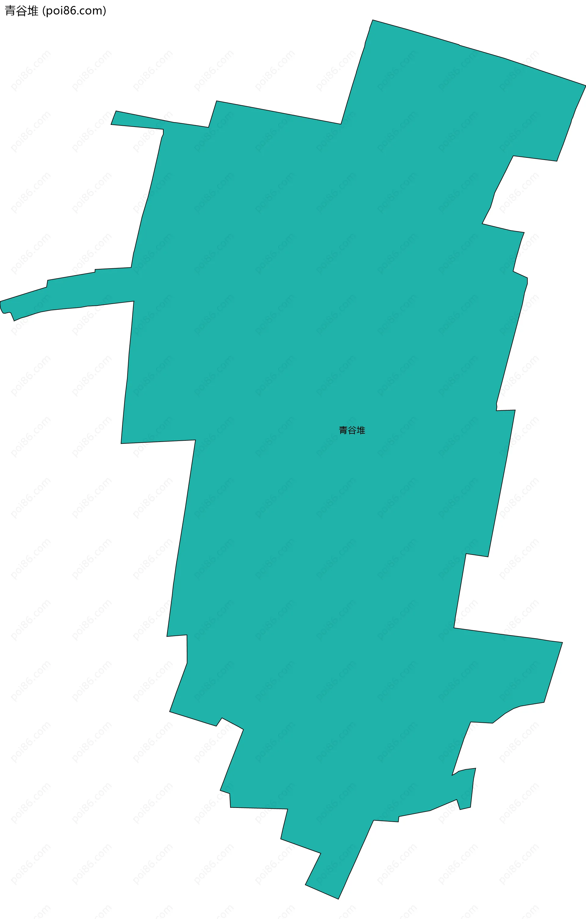 青谷堆边界地图