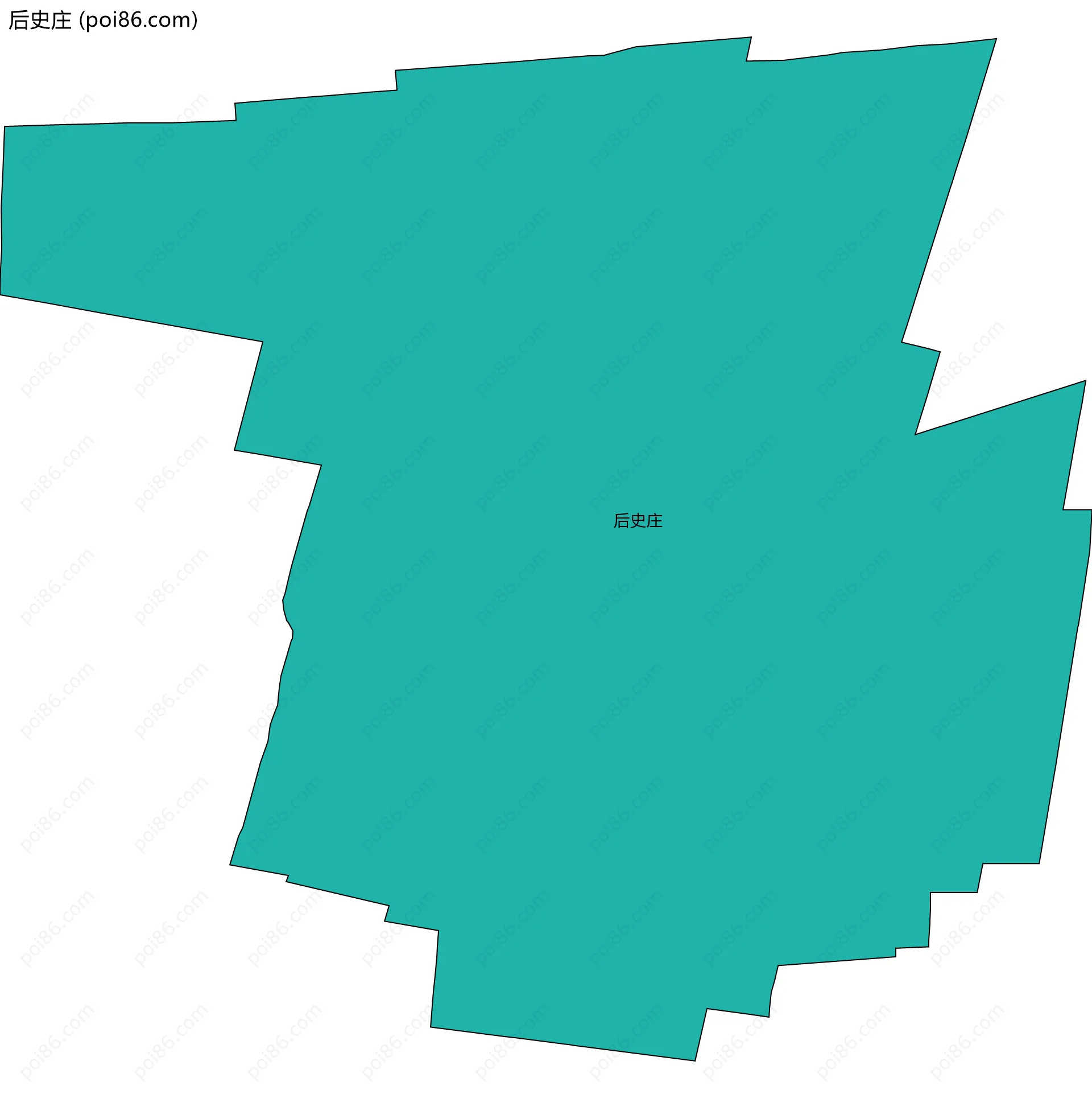 后史庄边界地图