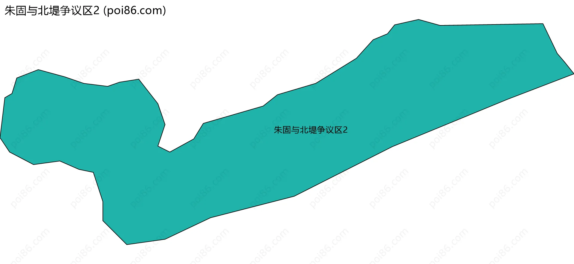 朱固与北堤争议区2边界地图