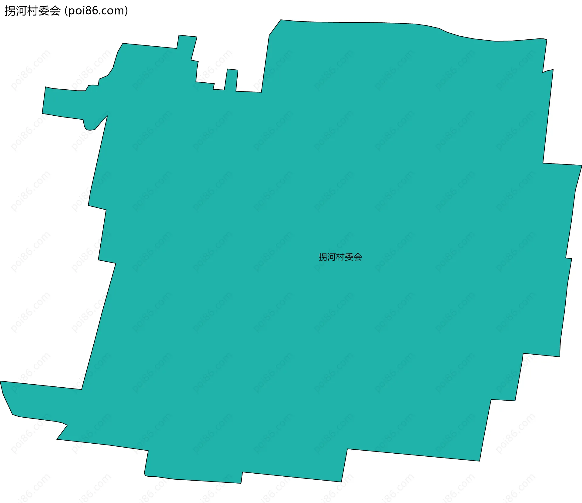 拐河村委会边界地图