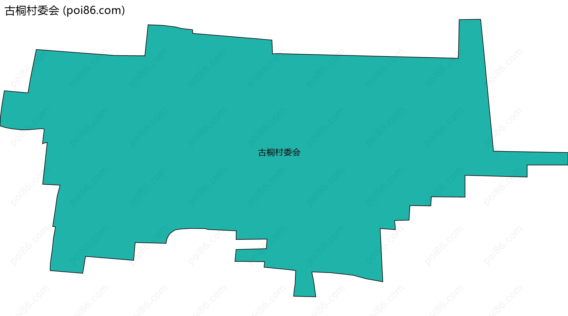 古桐村委会边界地图