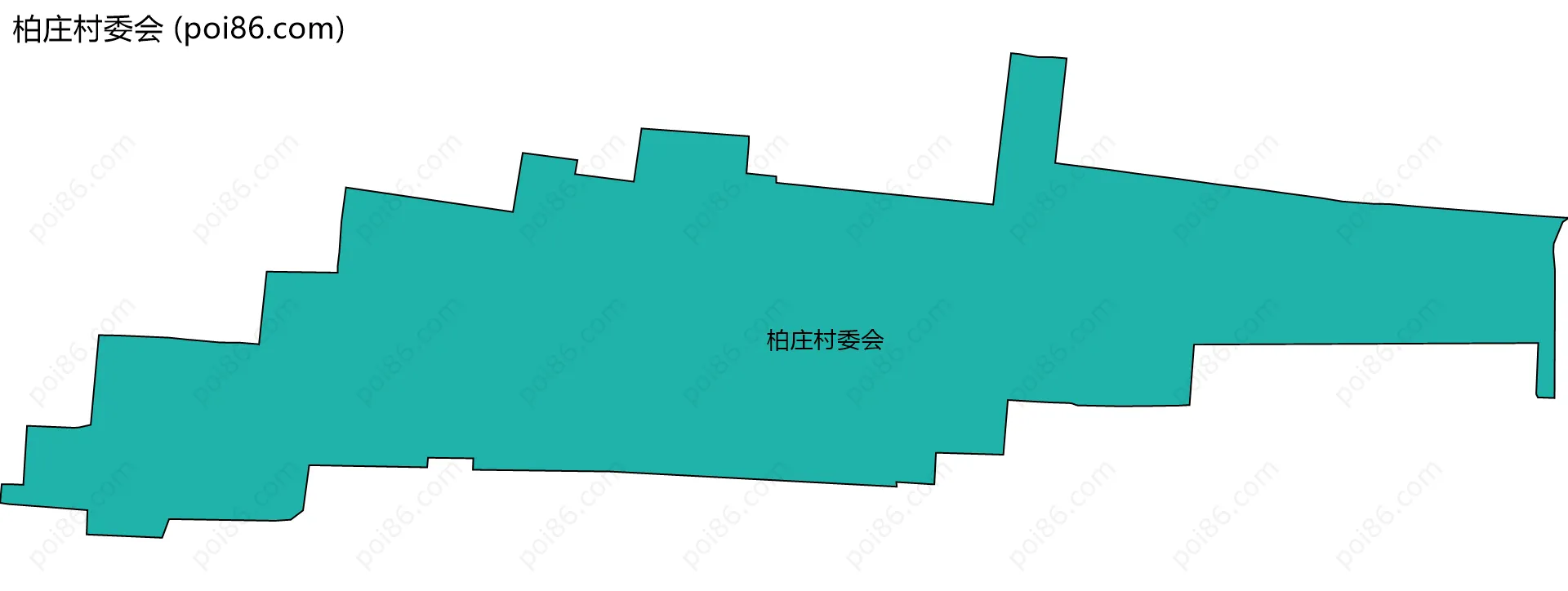 柏庄村委会边界地图