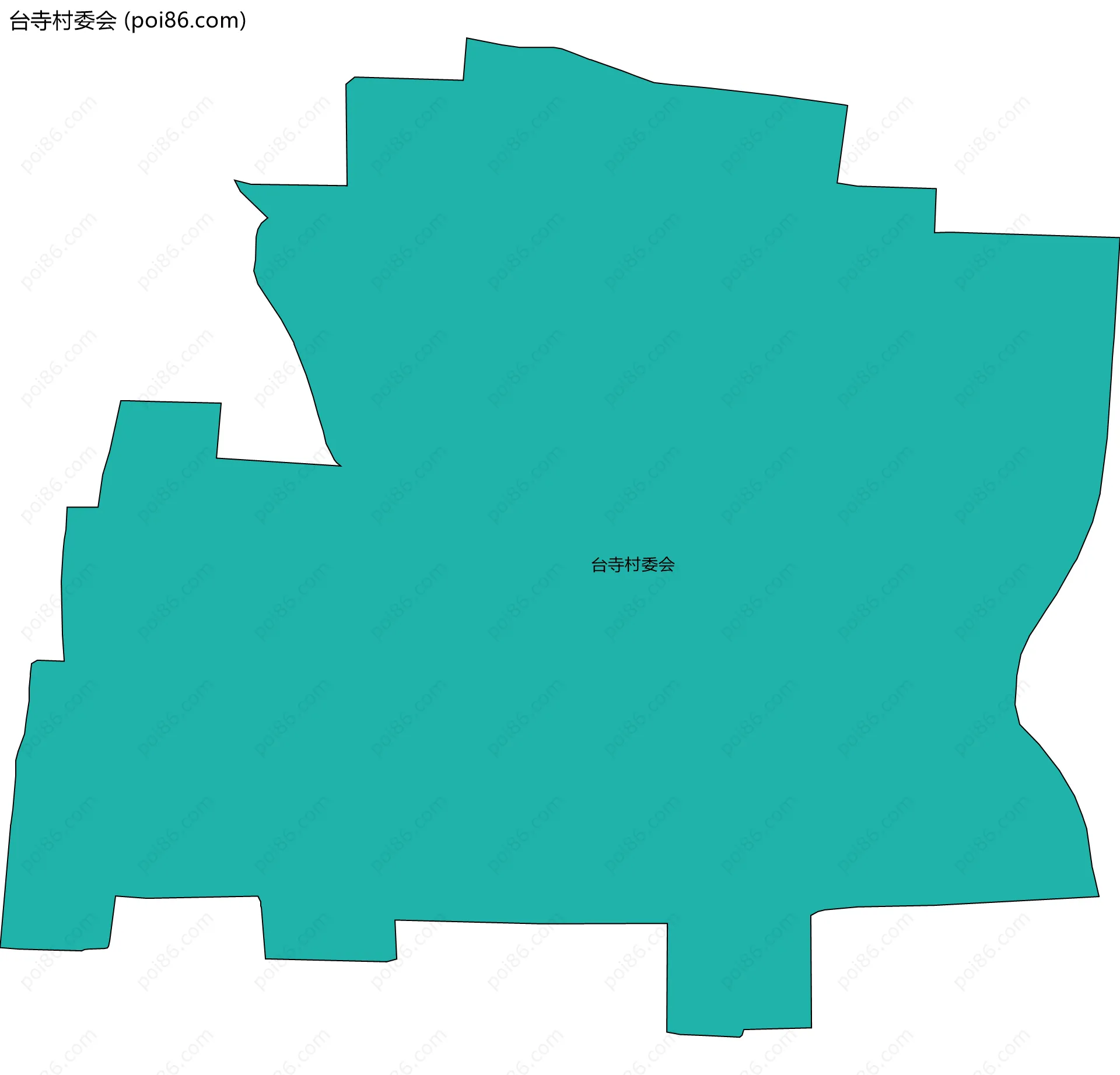 台寺村委会边界地图