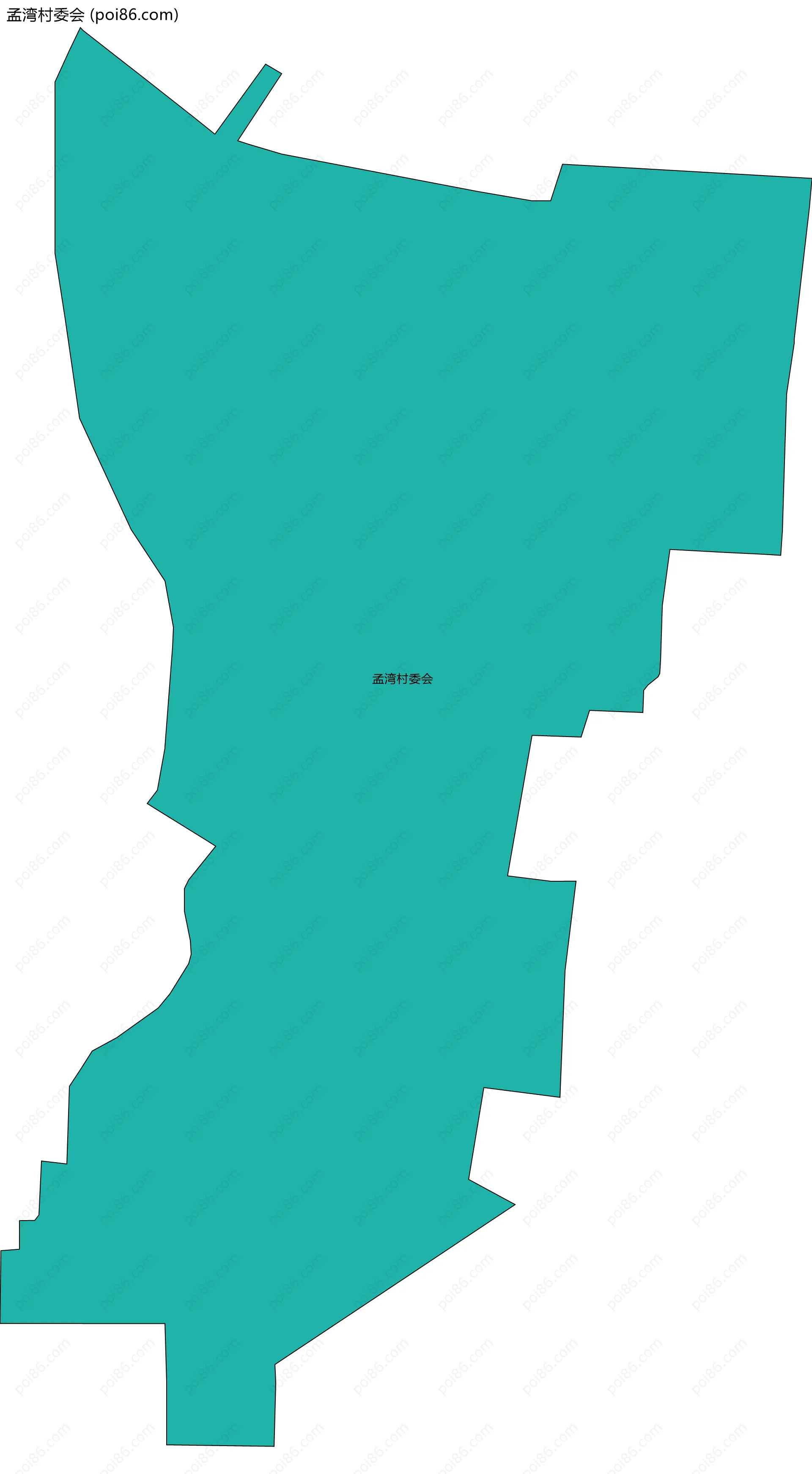 孟湾村委会边界地图