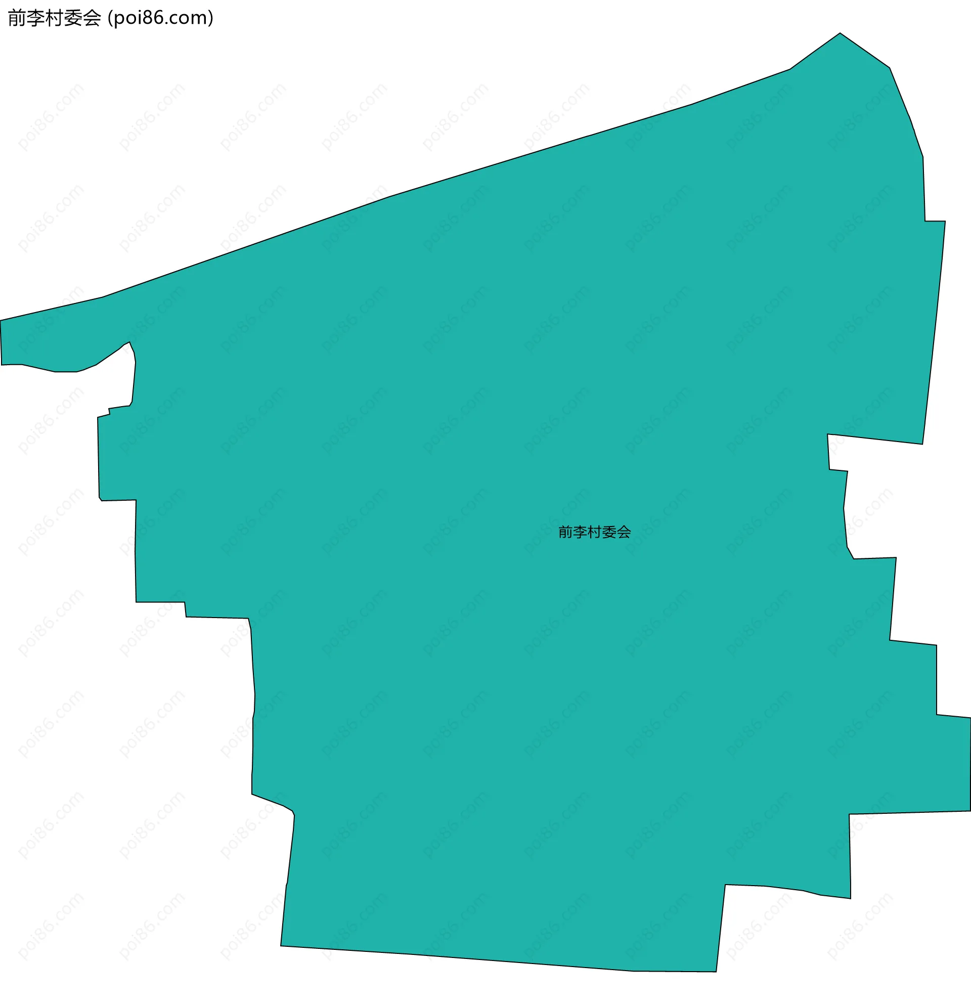前李村委会边界地图