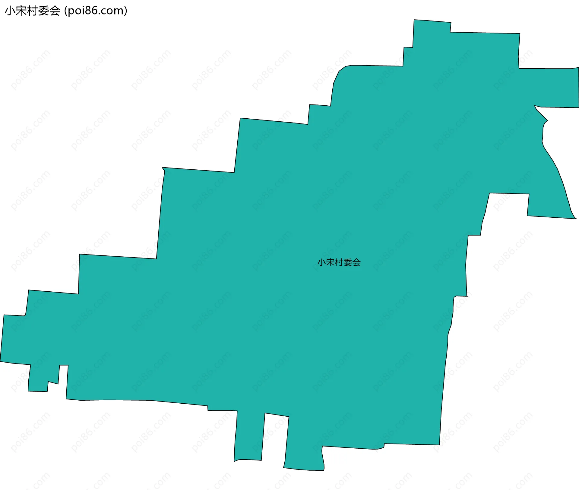 小宋村委会边界地图