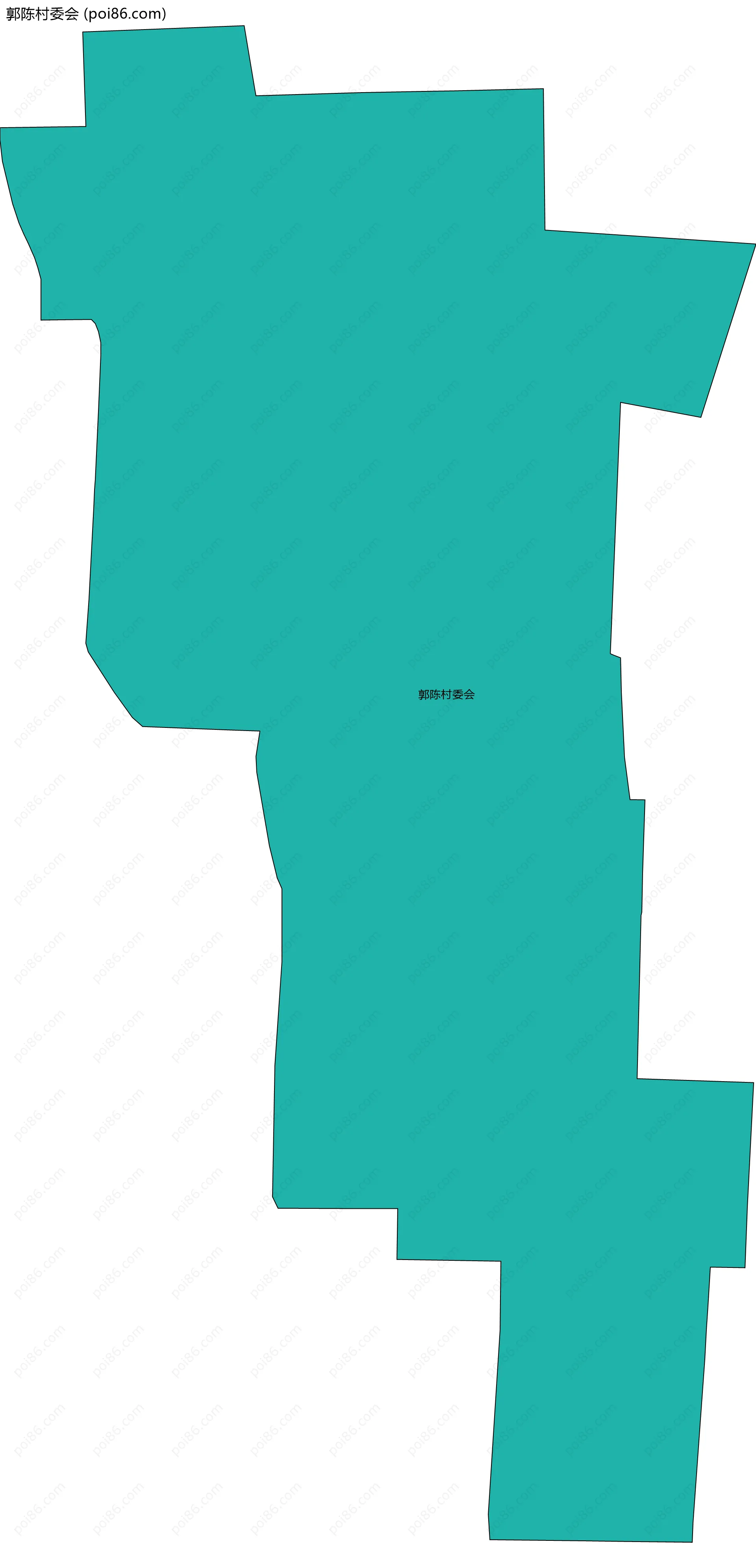 郭陈村委会边界地图