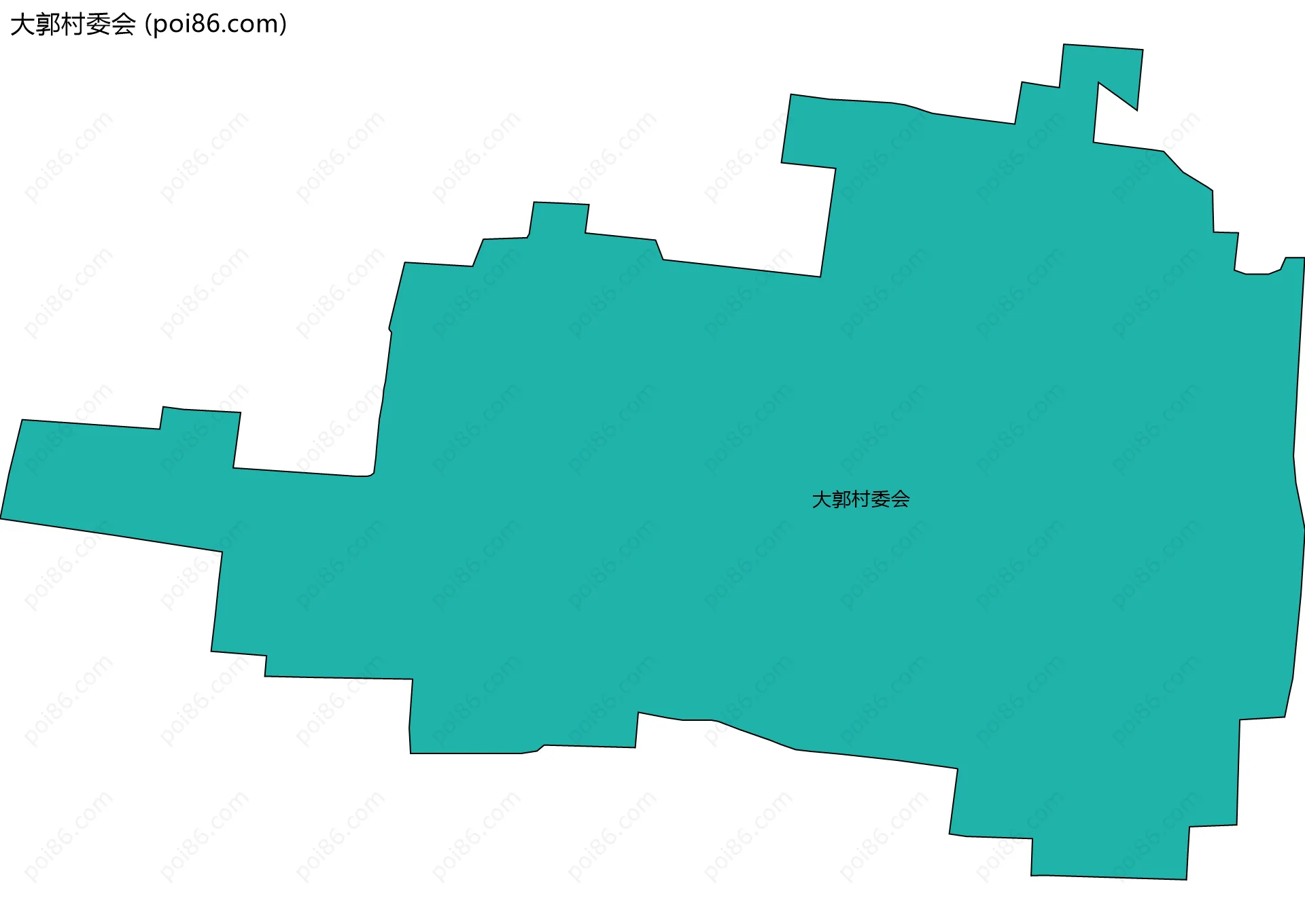大郭村委会边界地图