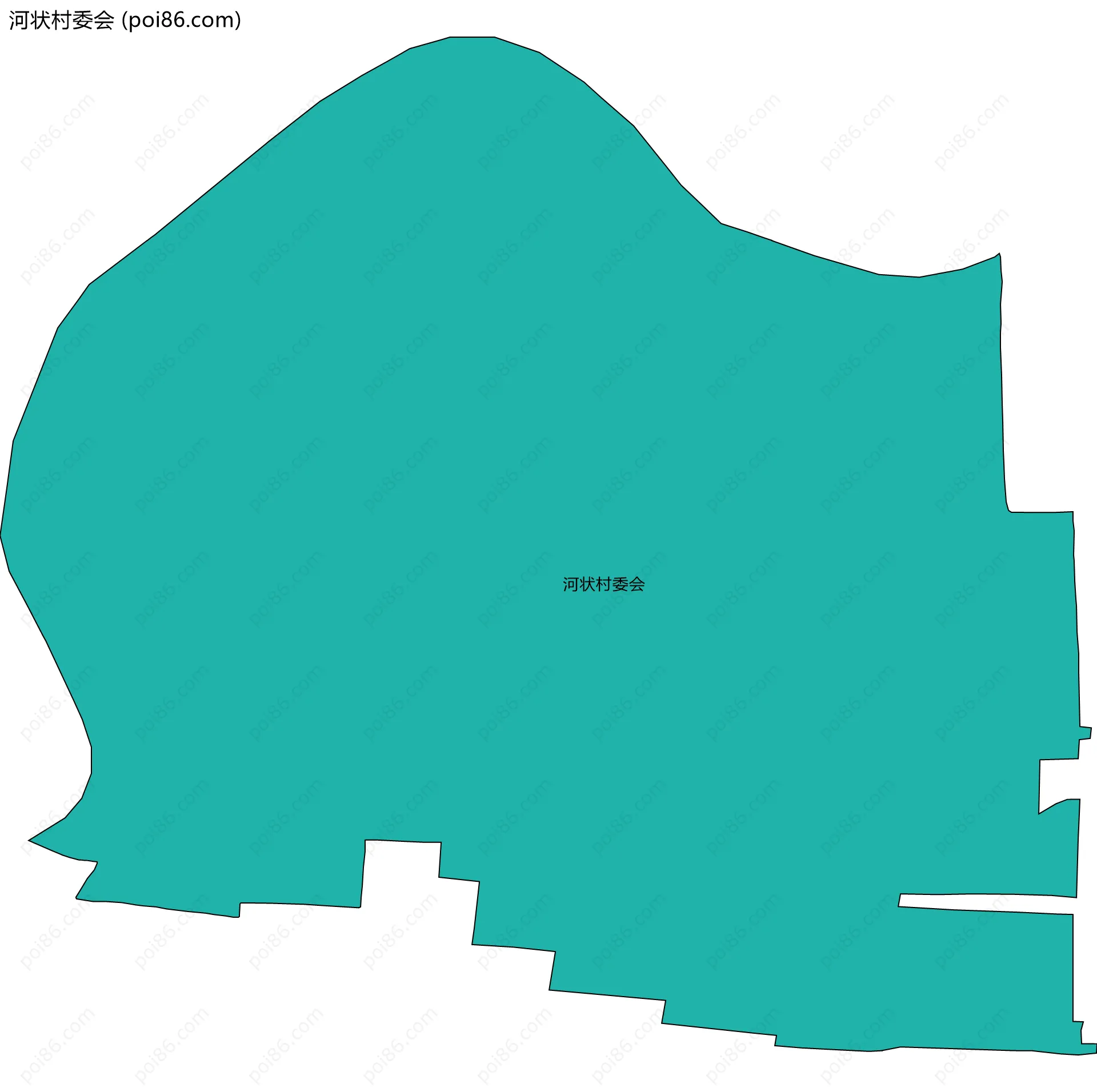 河状村委会边界地图