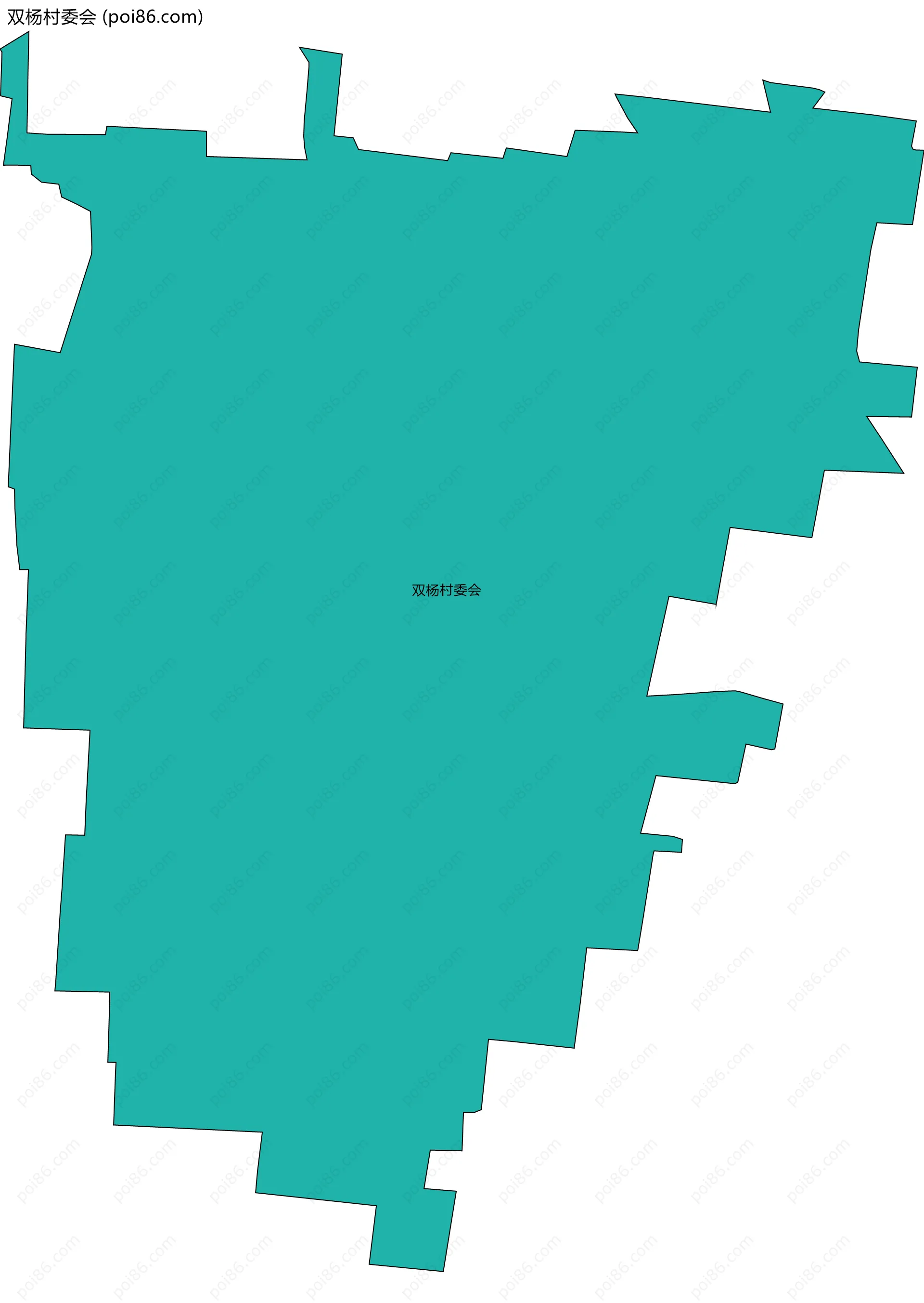 双杨村委会边界地图