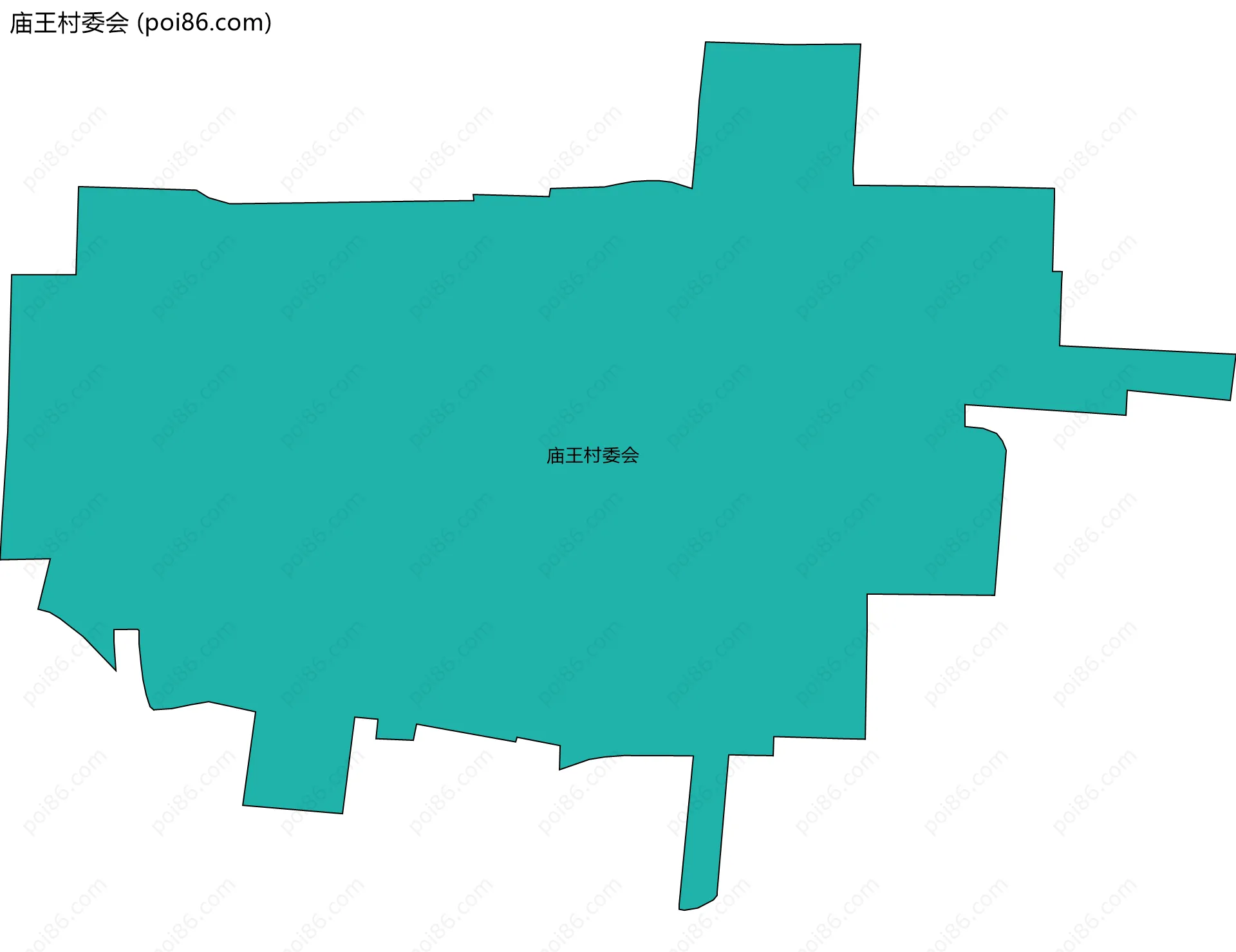 庙王村委会边界地图