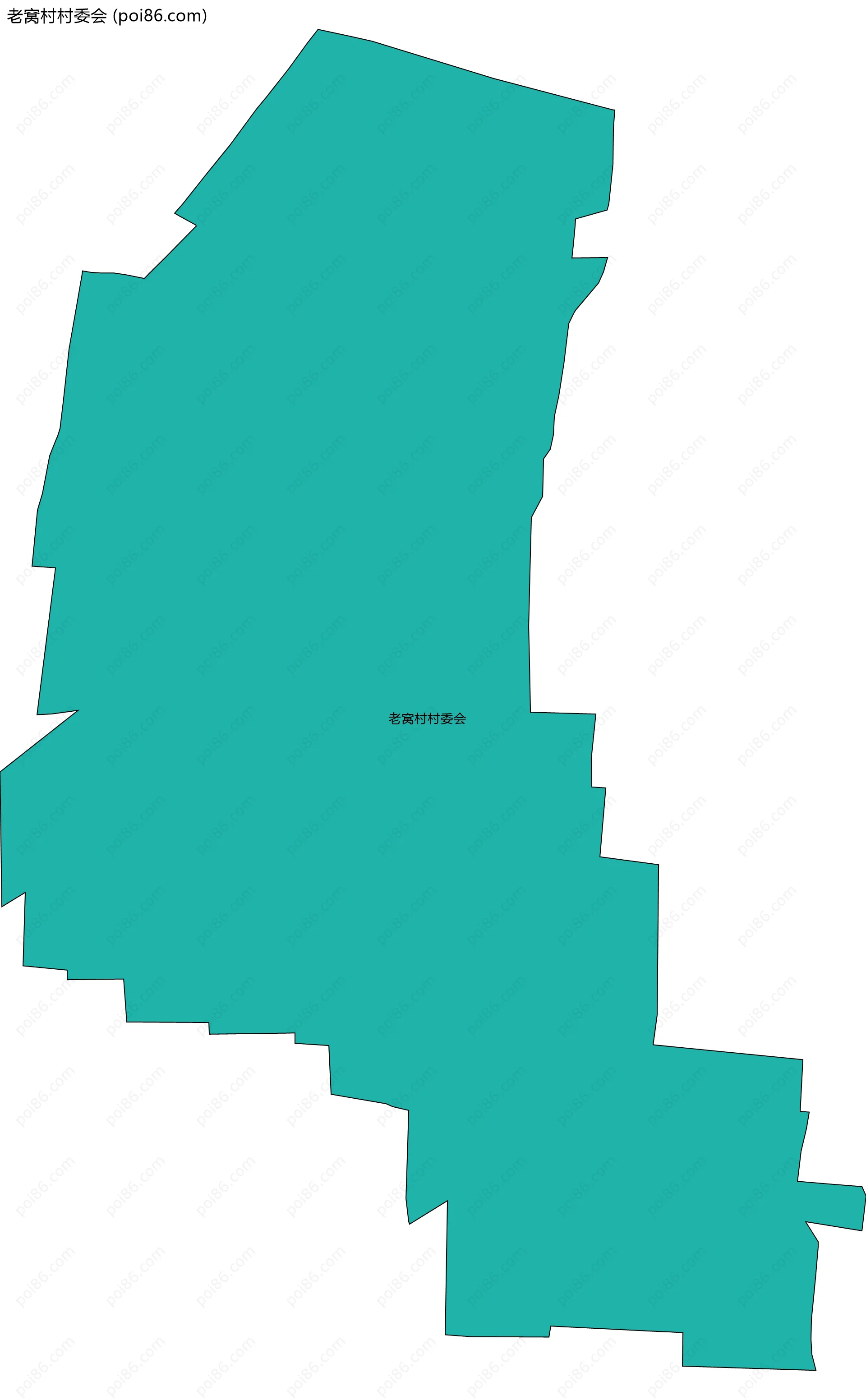 老窝村村委会边界地图