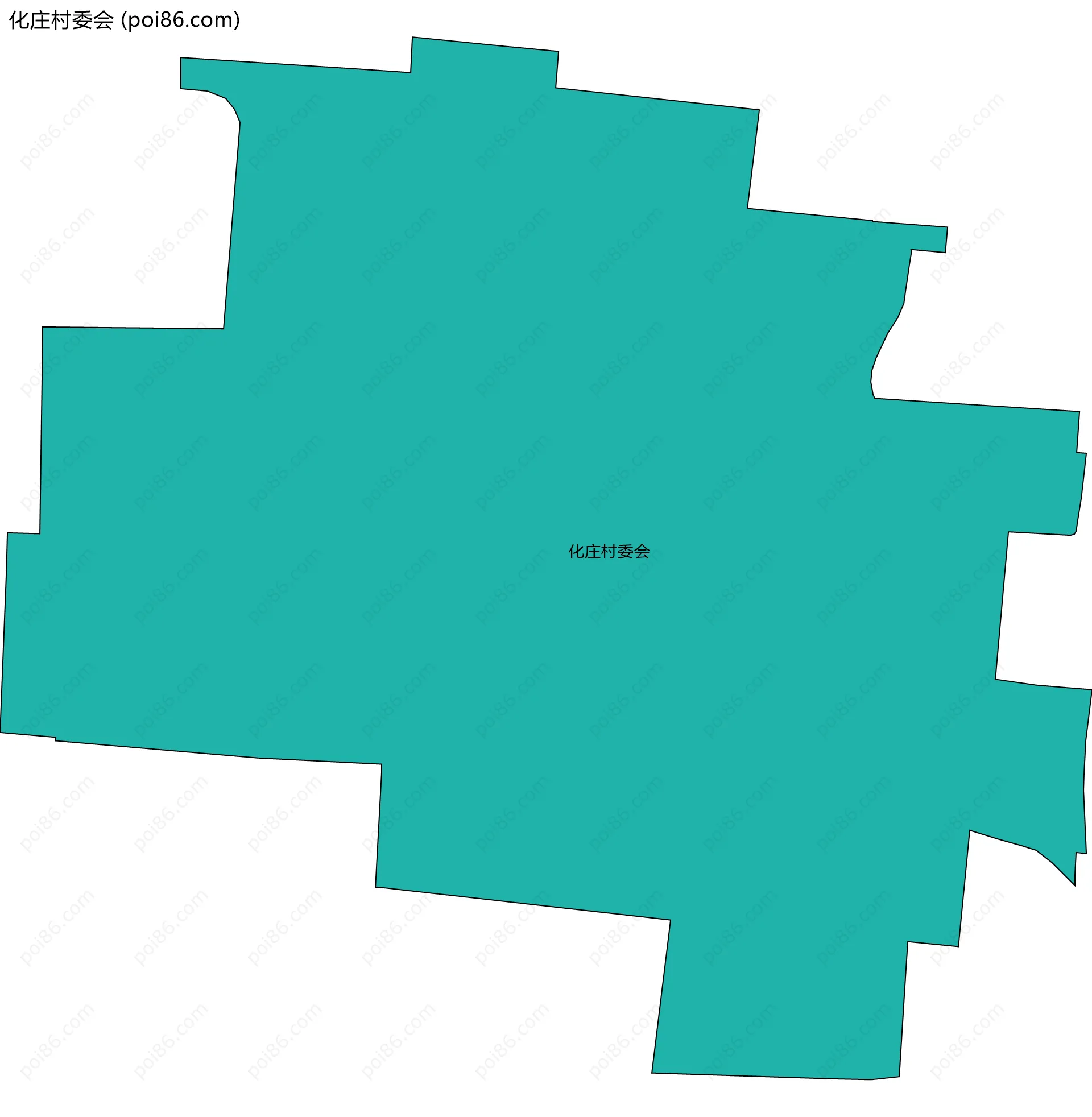 化庄村委会边界地图