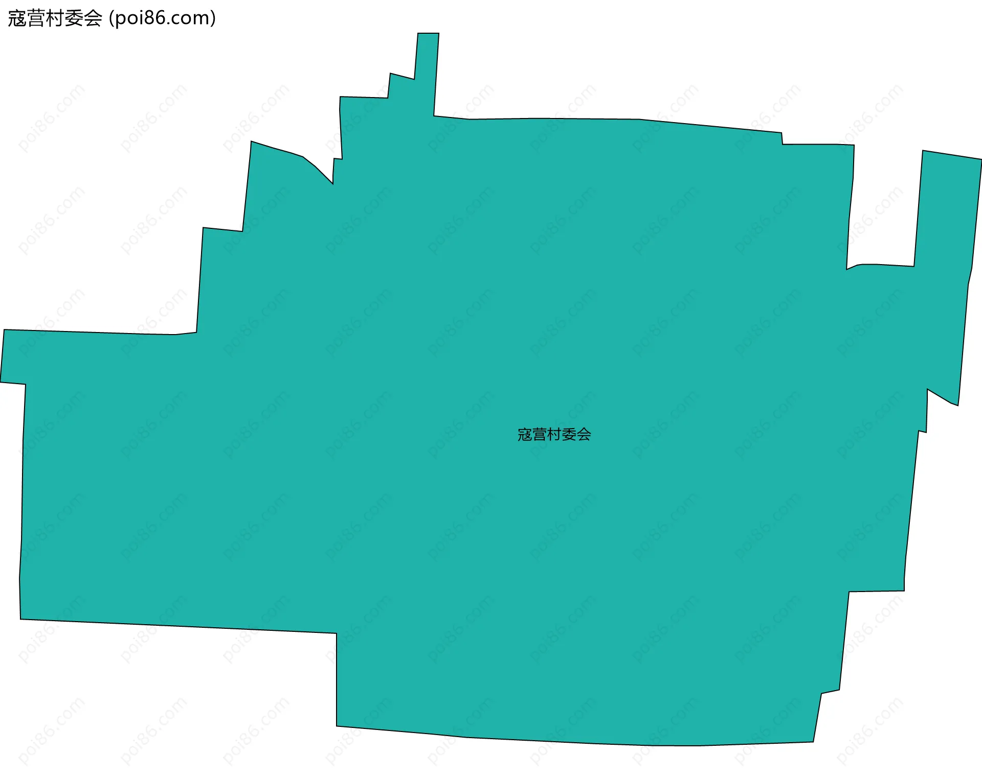 寇营村委会边界地图