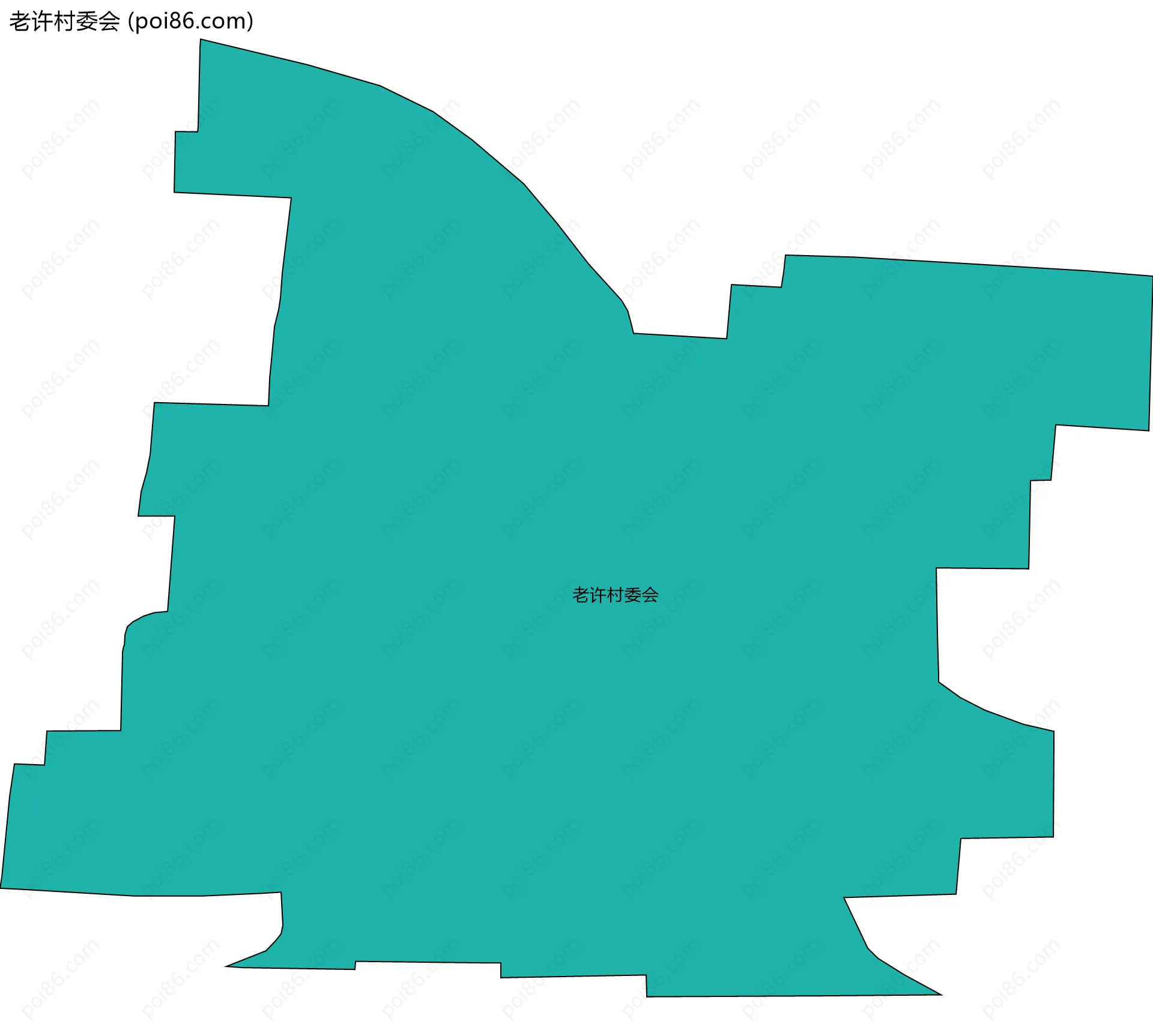 老许村委会边界地图
