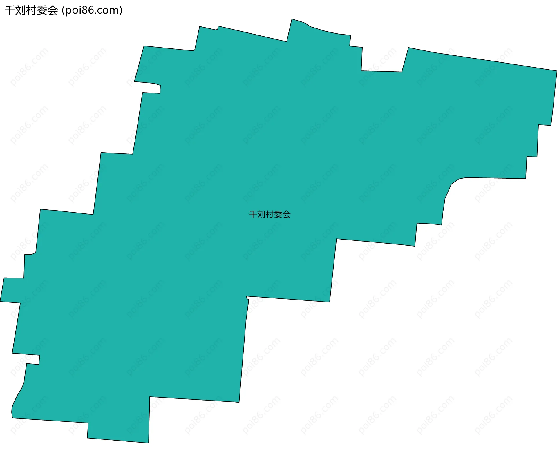 千刘村委会边界地图