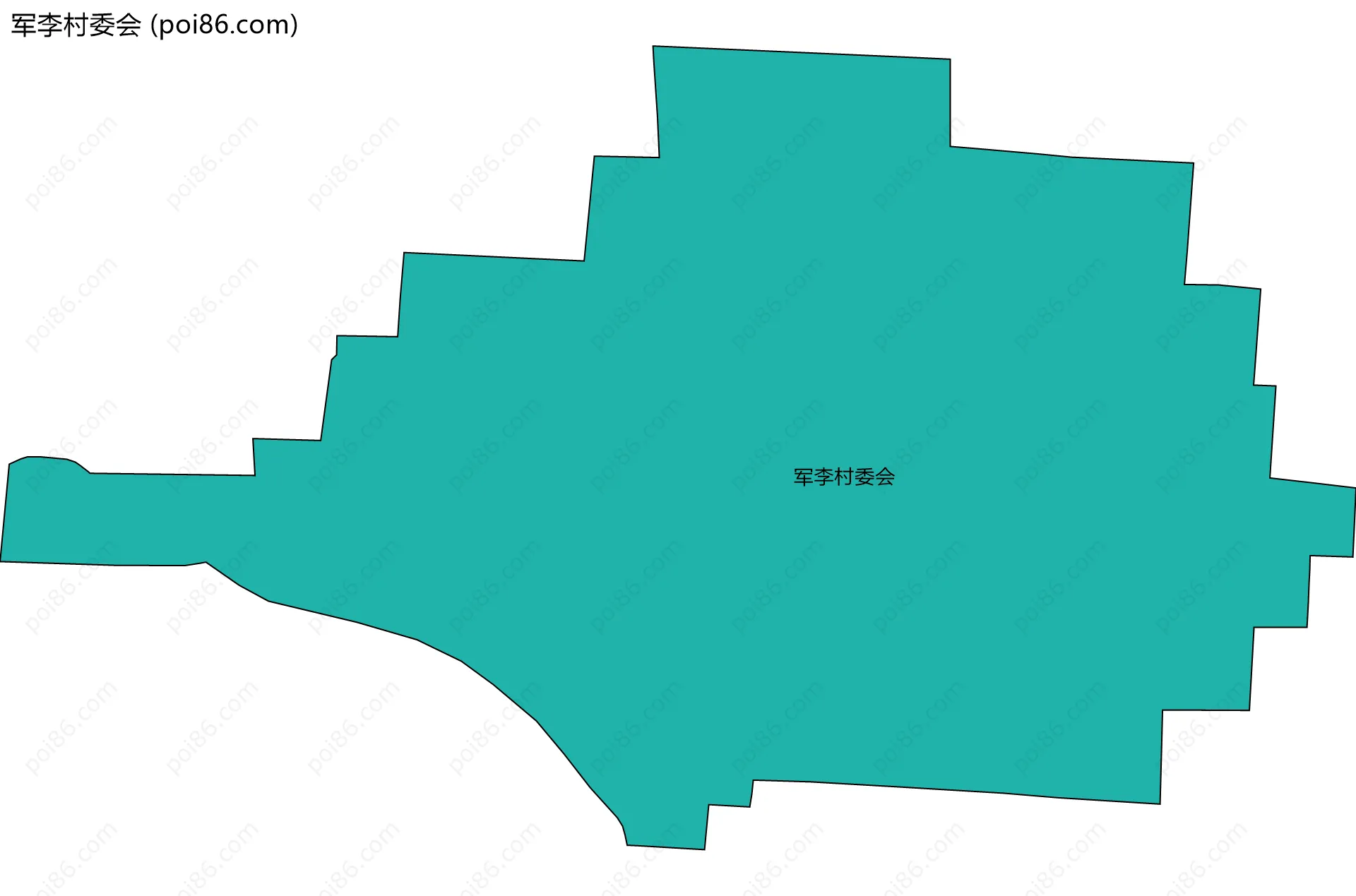 军李村委会边界地图