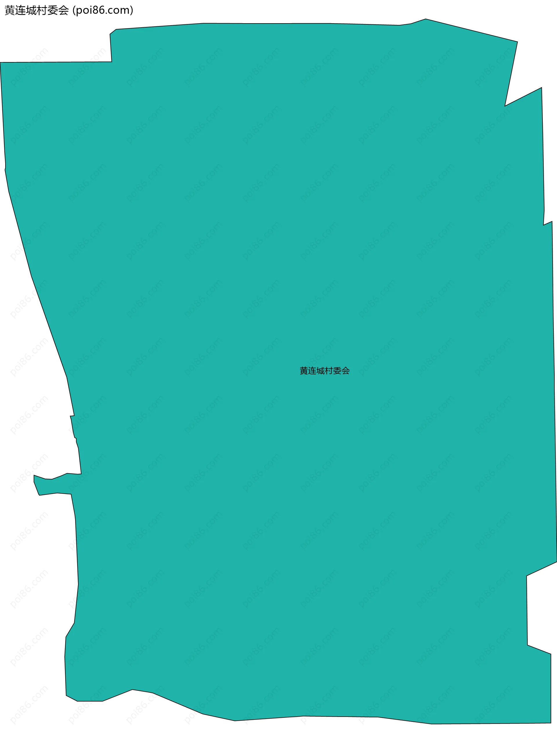 黄连城村委会边界地图