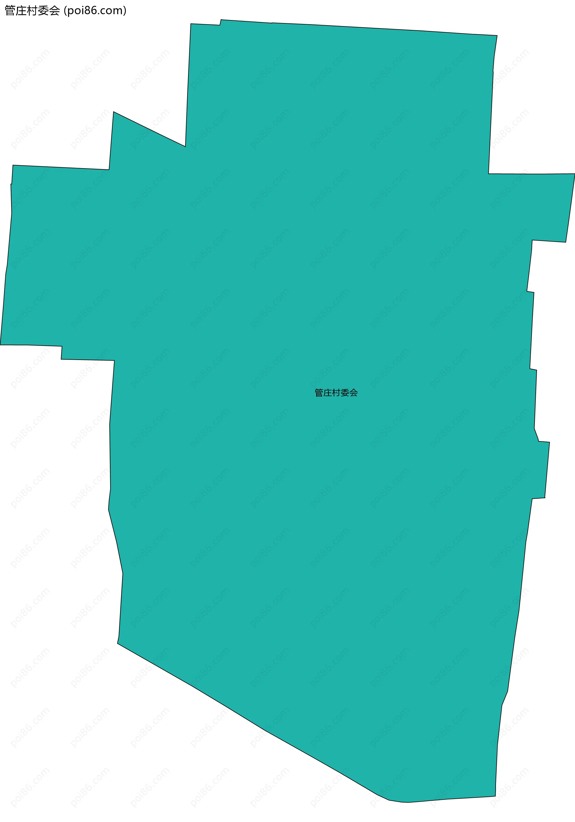 管庄村委会边界地图
