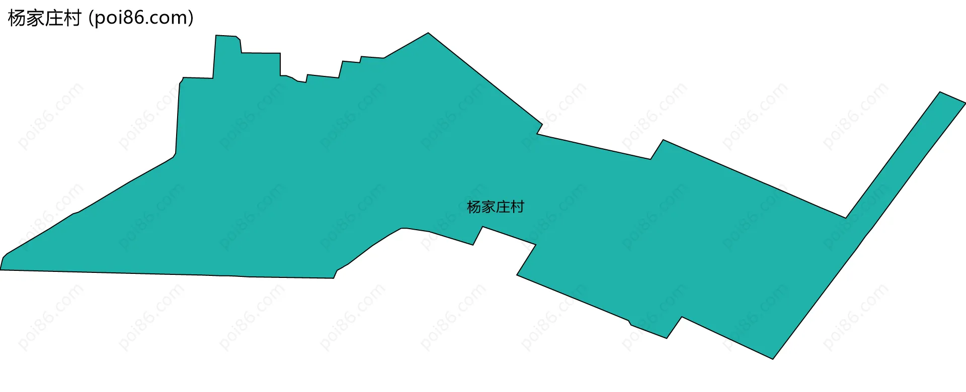 杨家庄村边界地图