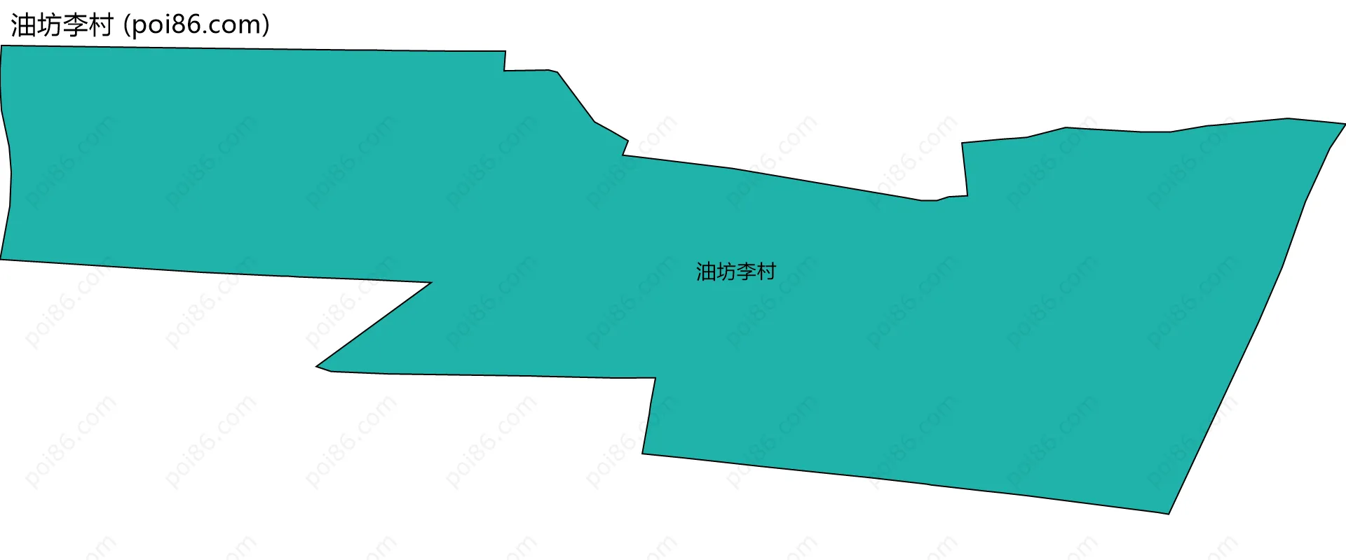 油坊李村边界地图