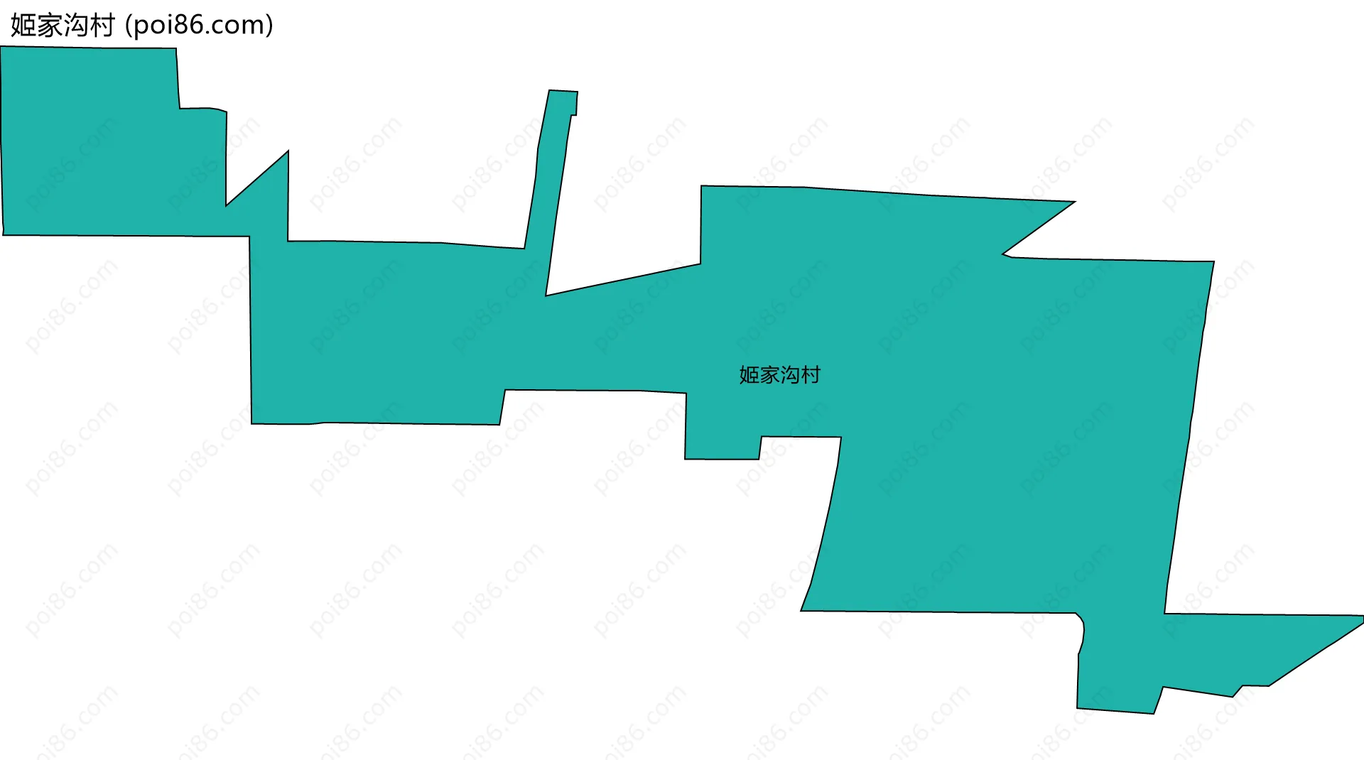 姬家沟村边界地图
