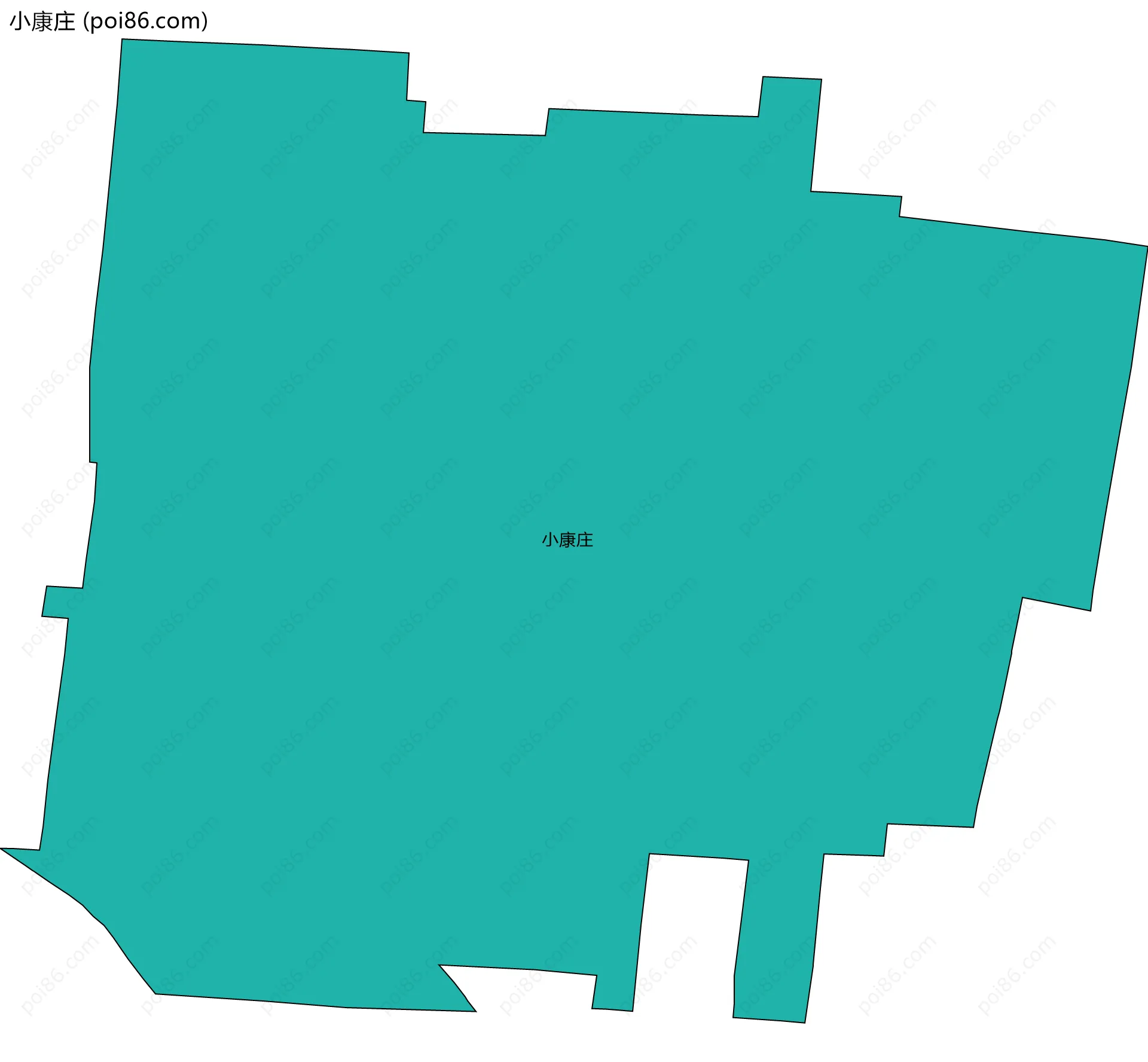 小康庄边界地图