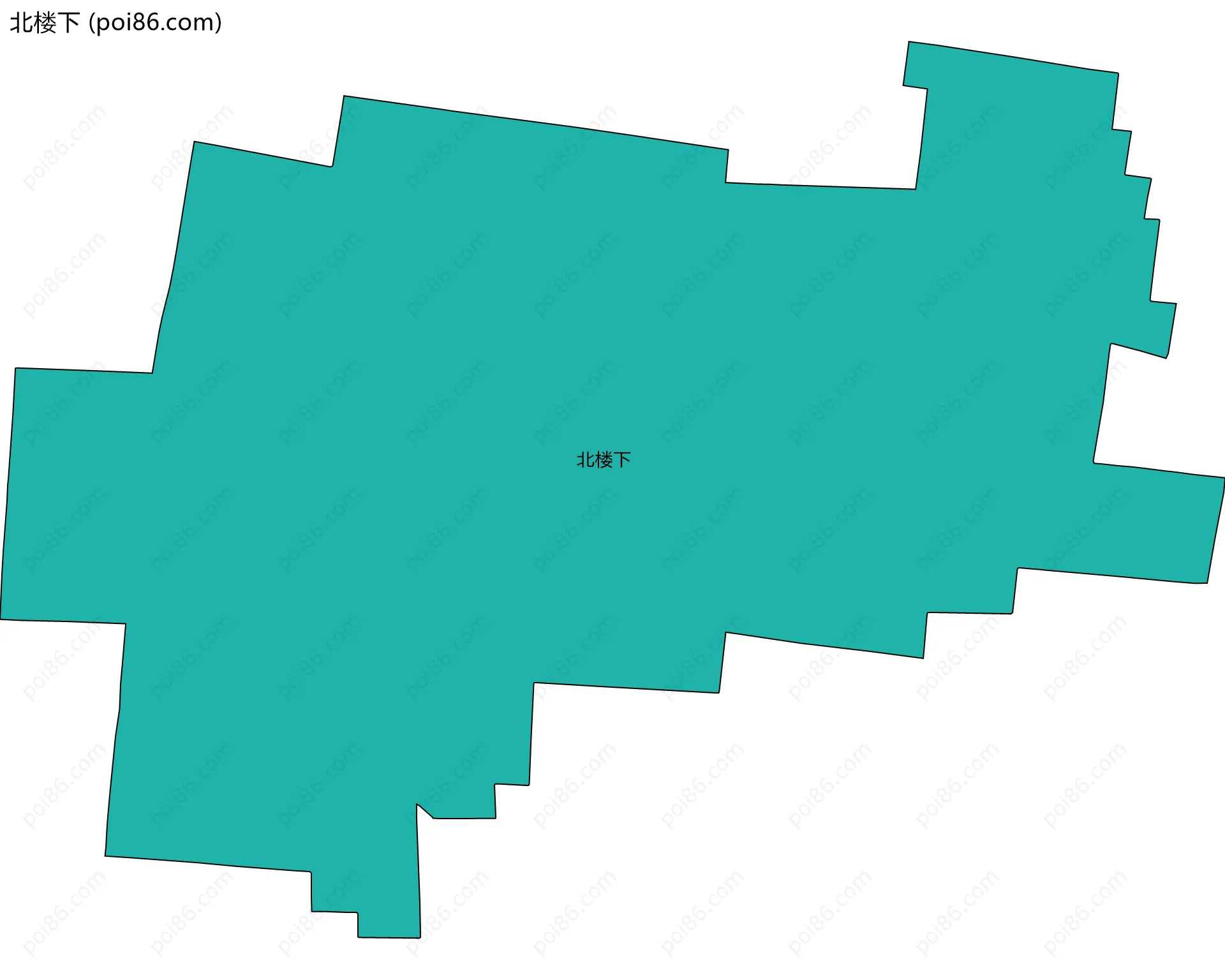 北楼下边界地图