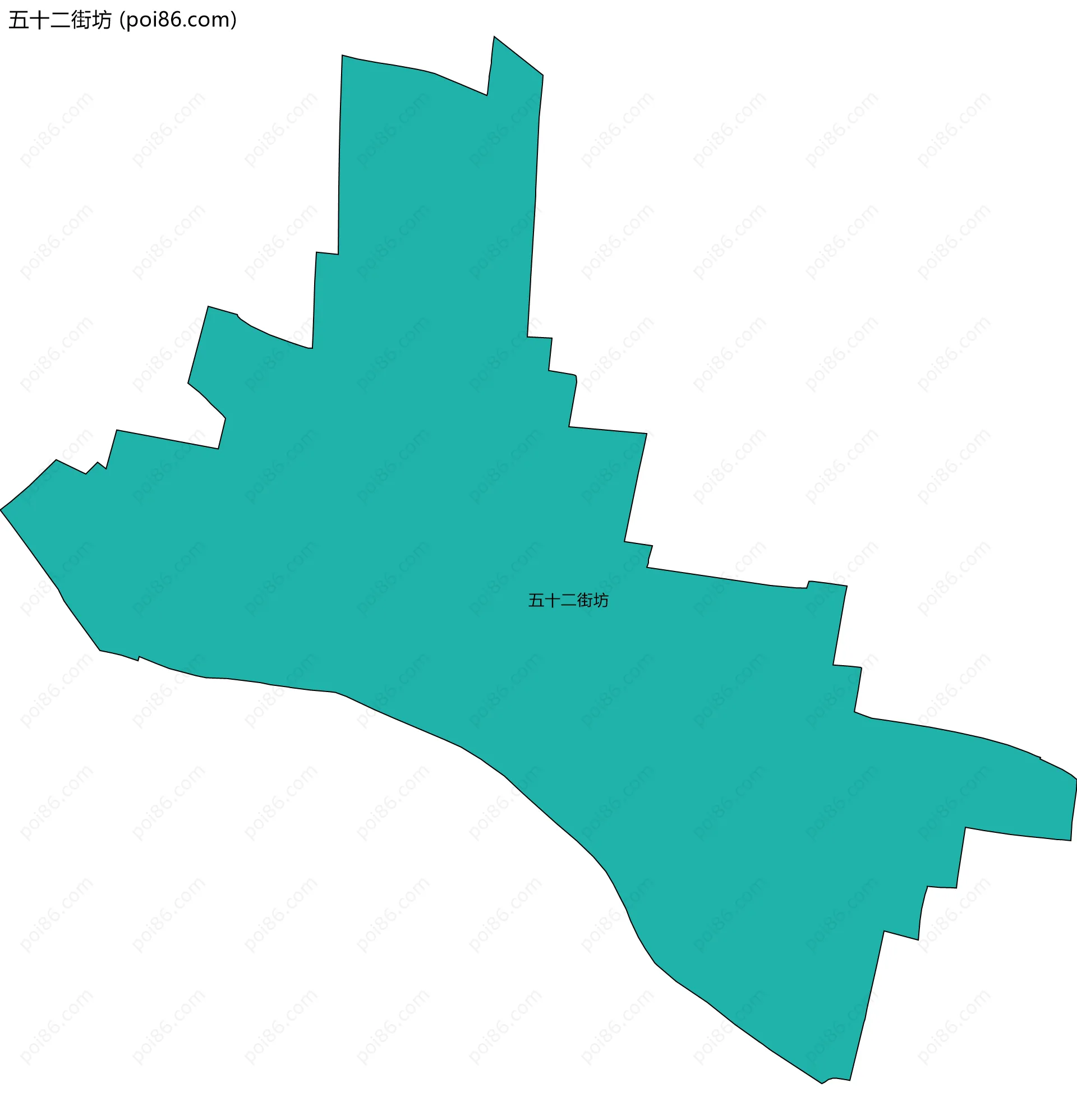 五十二街坊边界地图