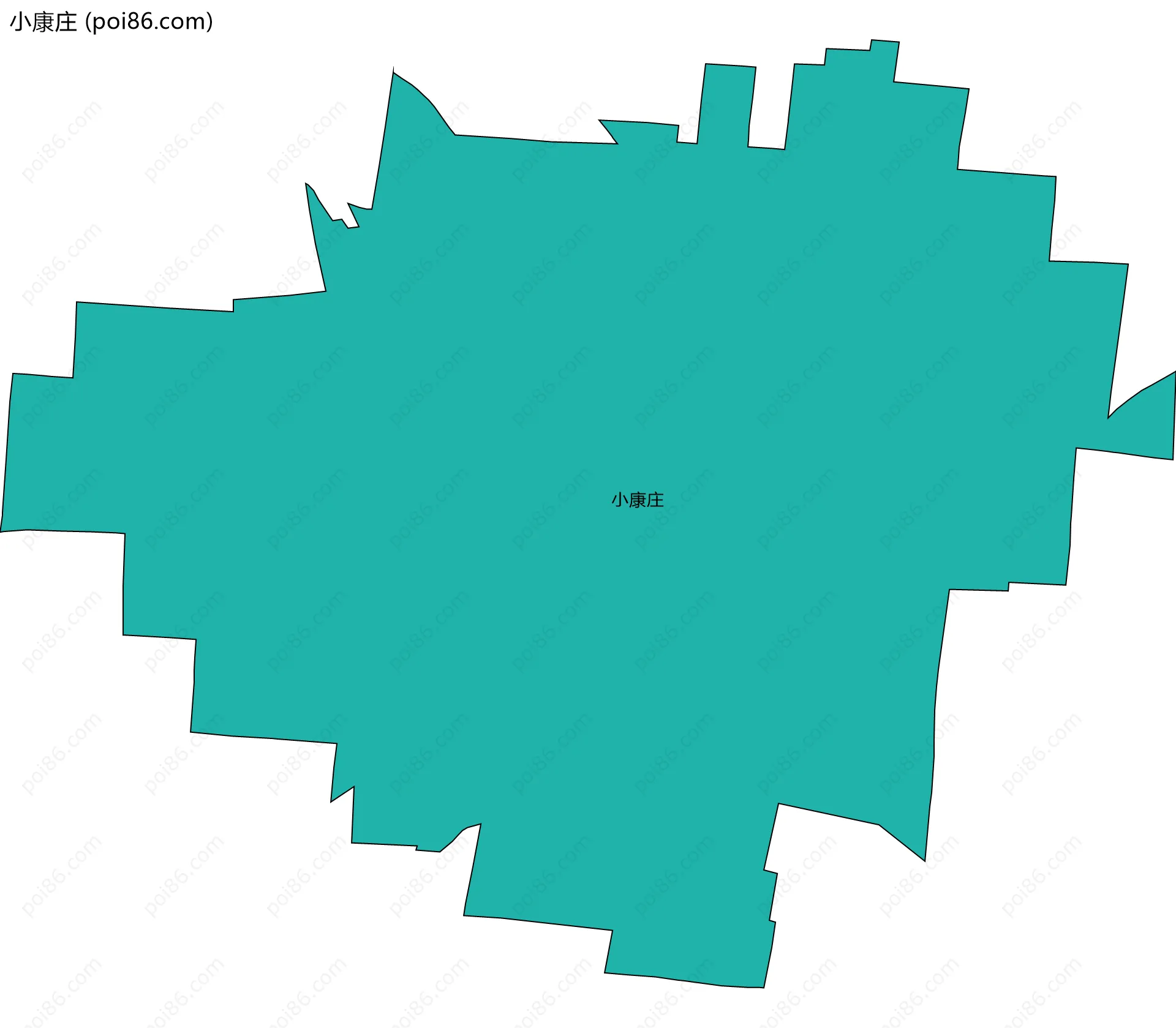 小康庄边界地图