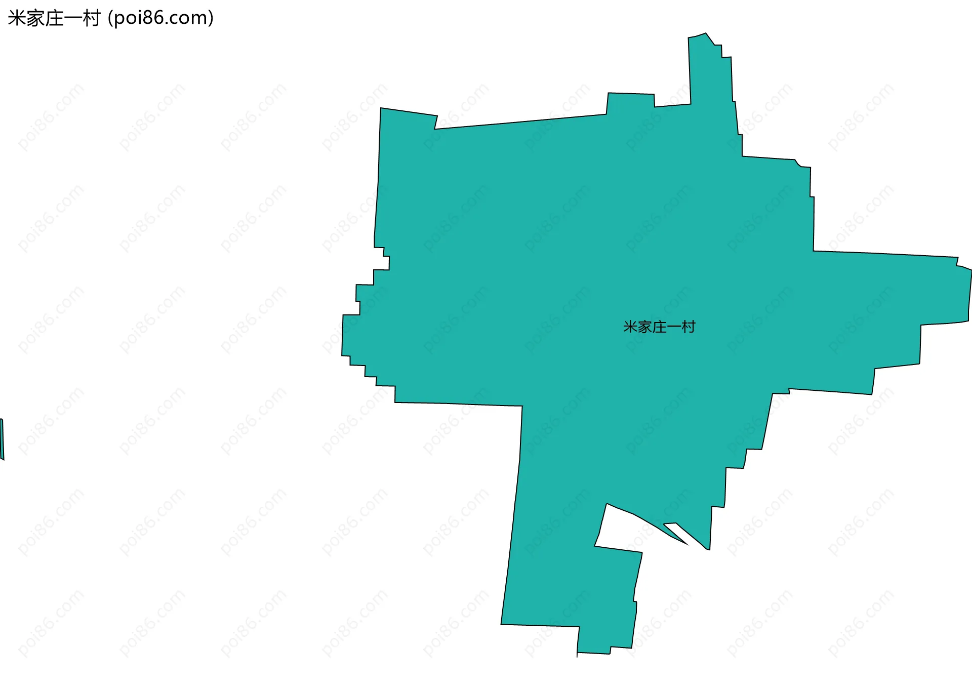 米家庄一村边界地图