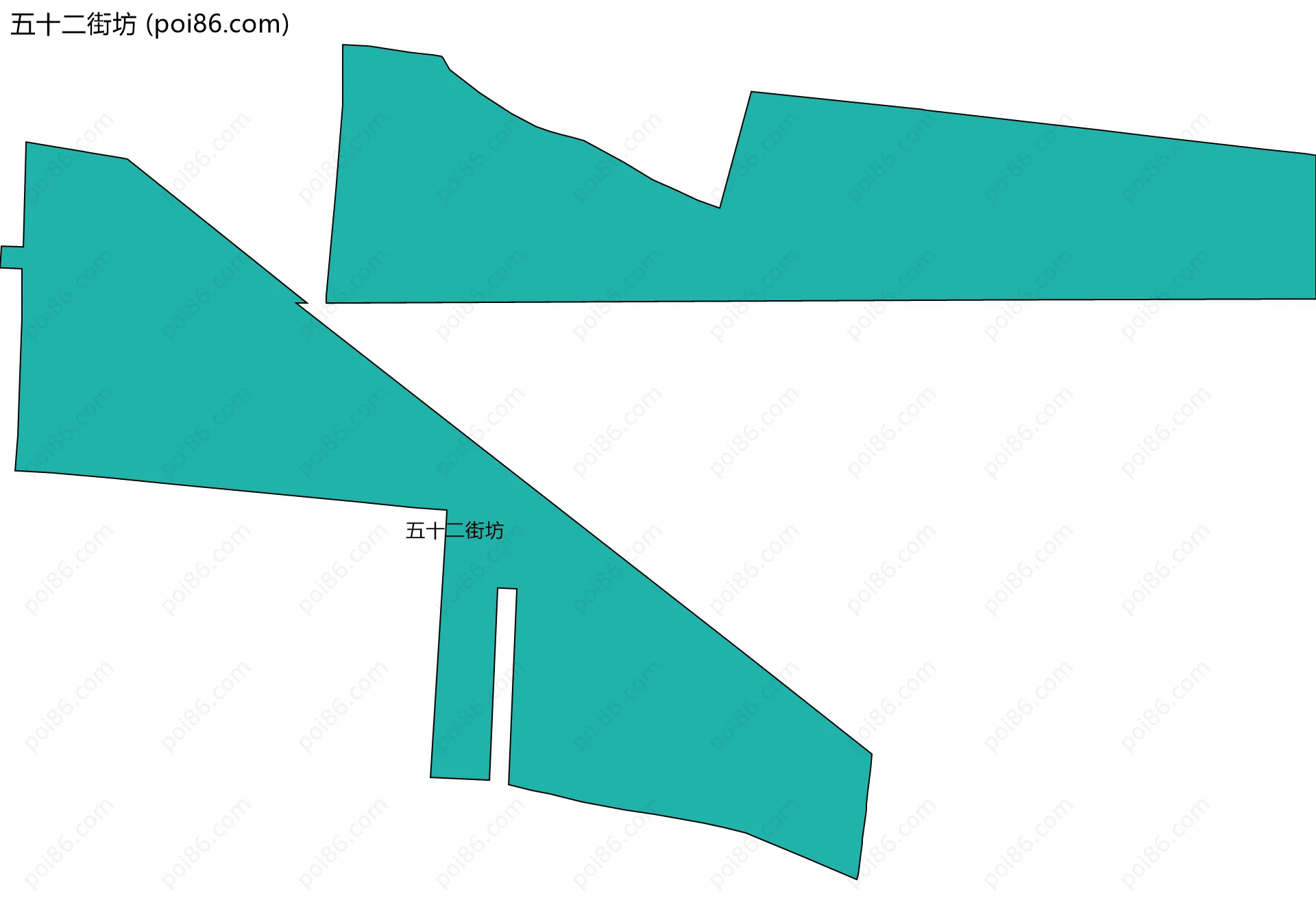 五十二街坊边界地图