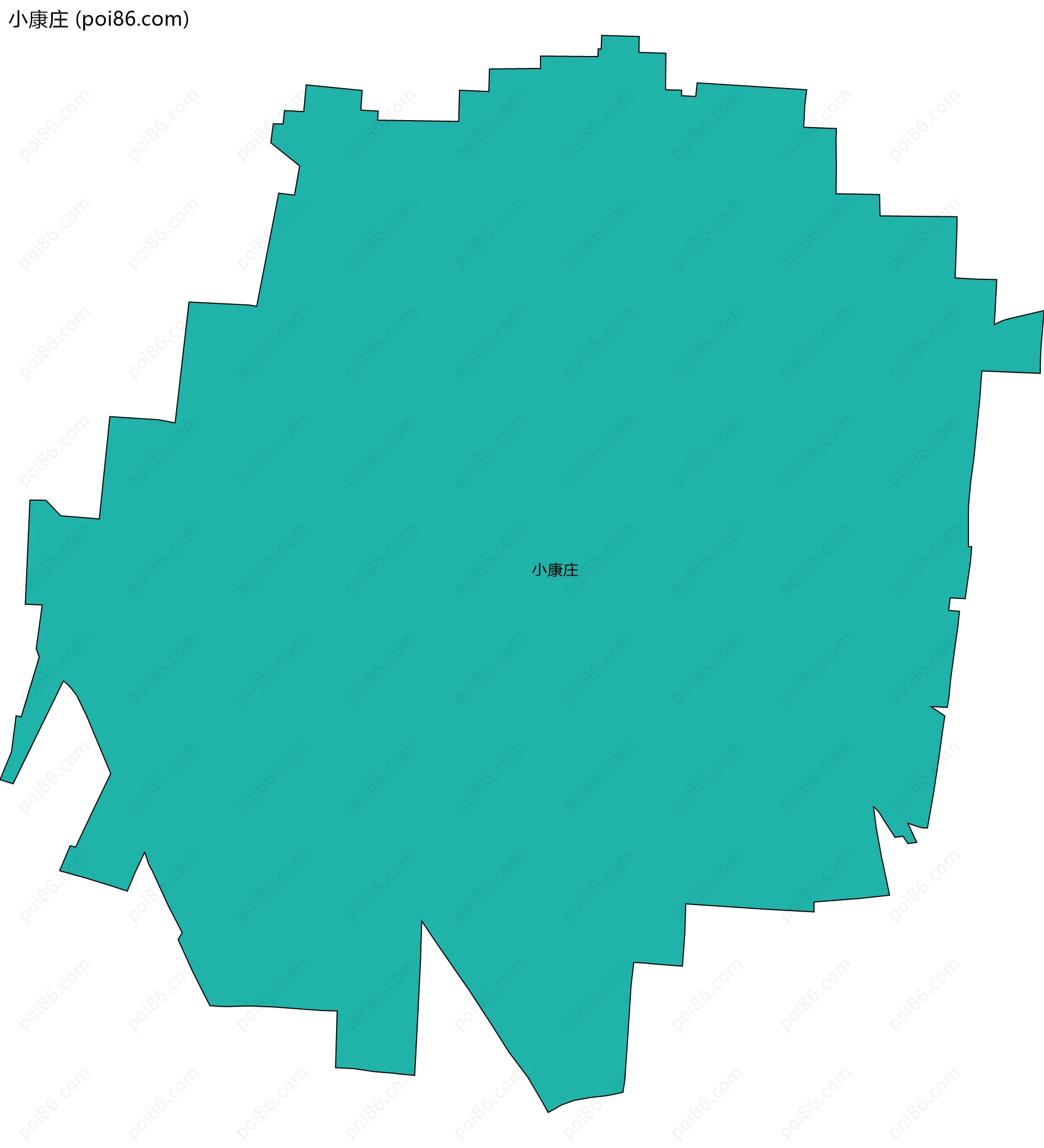 小康庄边界地图