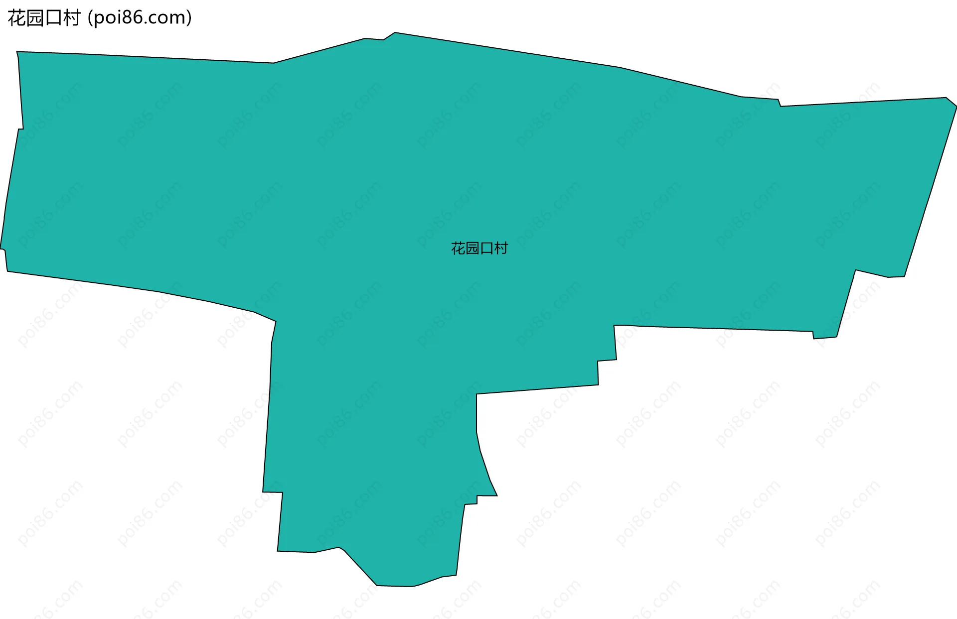 花园口村边界地图