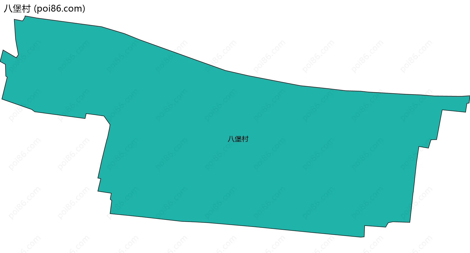 八堡村边界地图