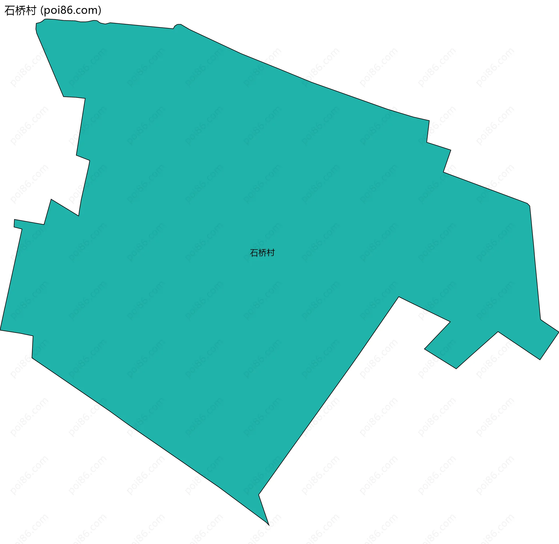 石桥村边界地图