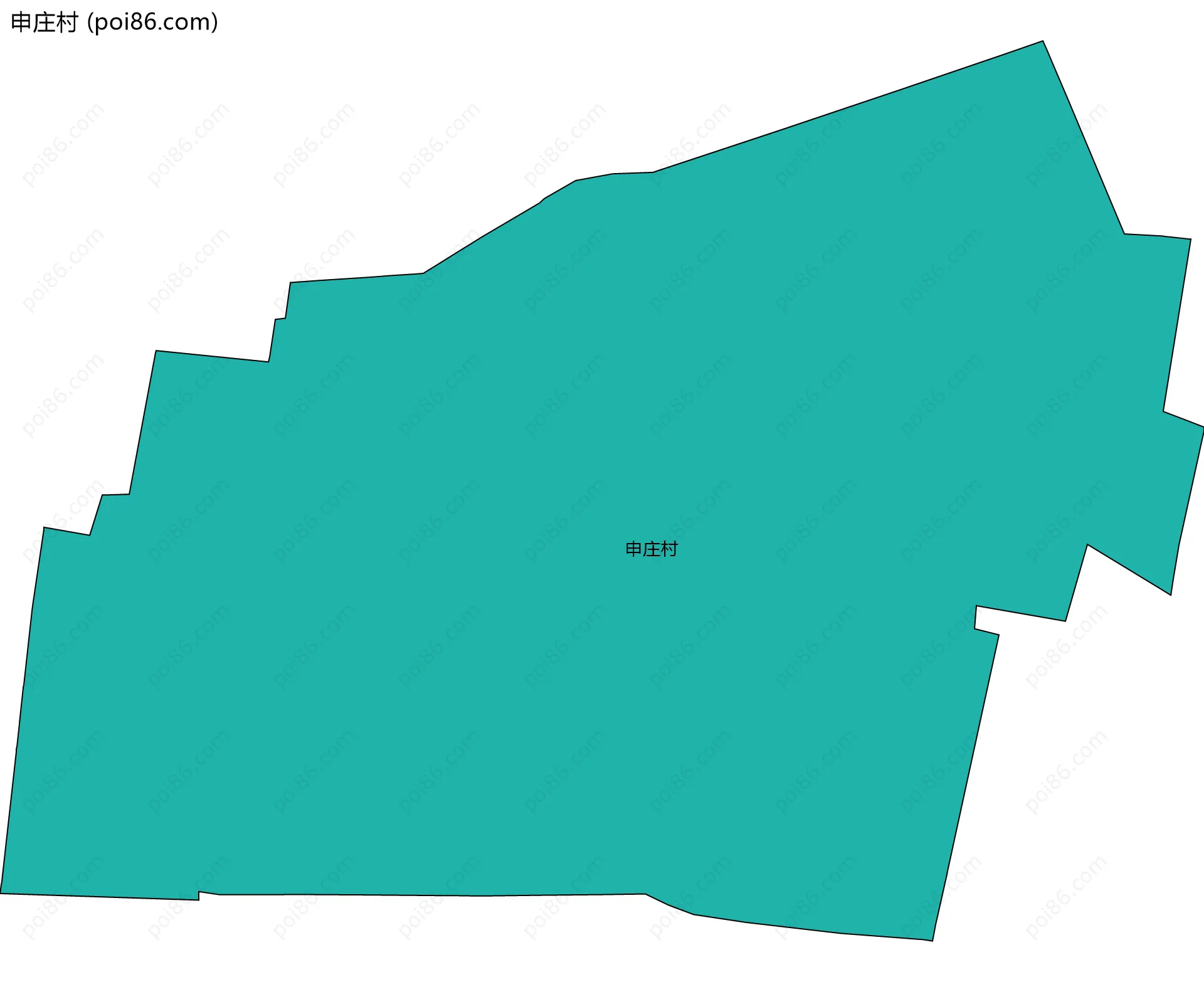 申庄村边界地图