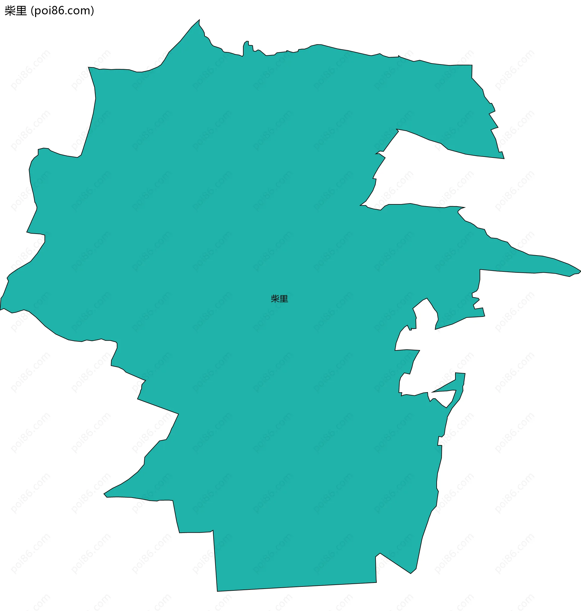 柴里边界地图