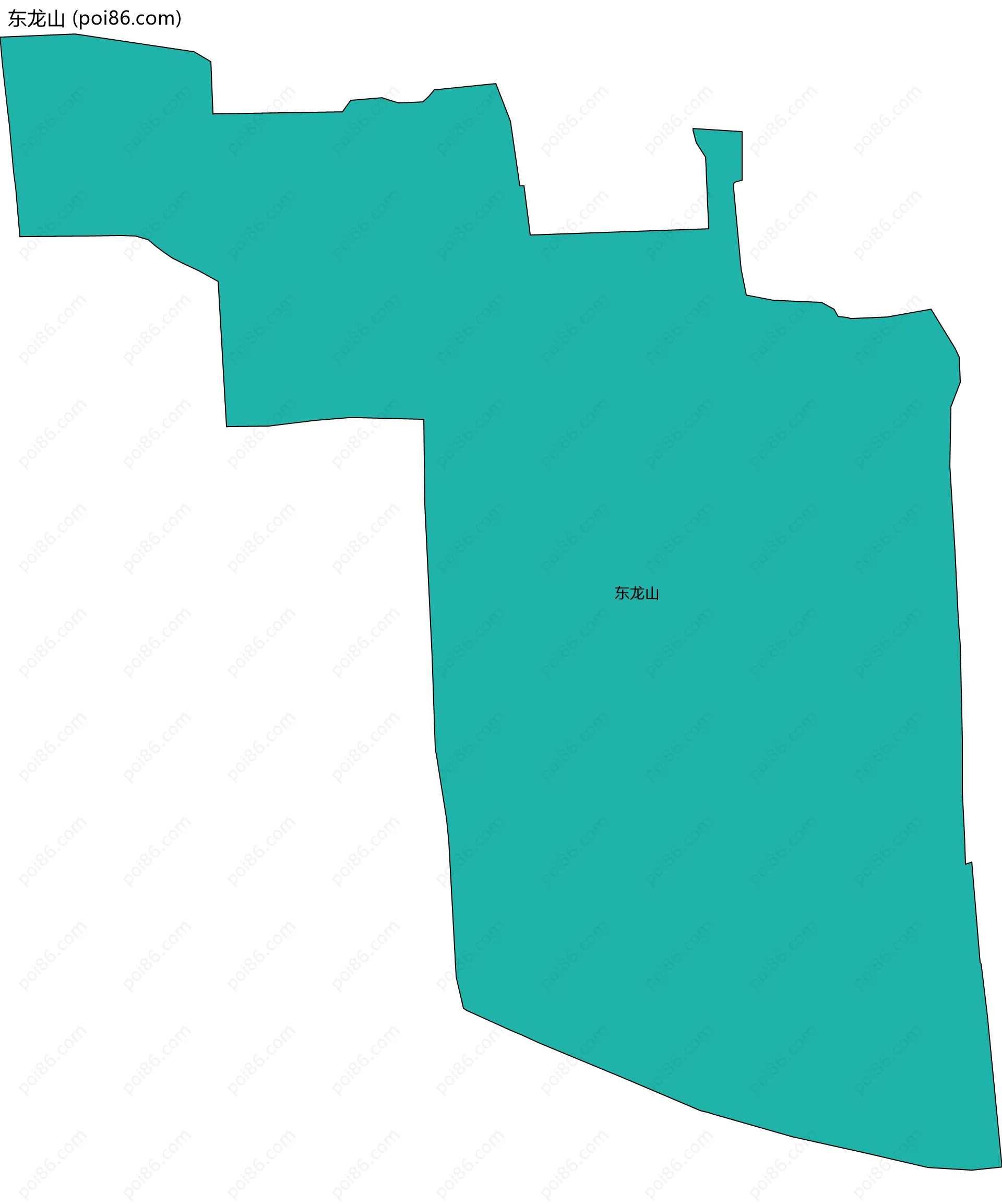 东龙山边界地图
