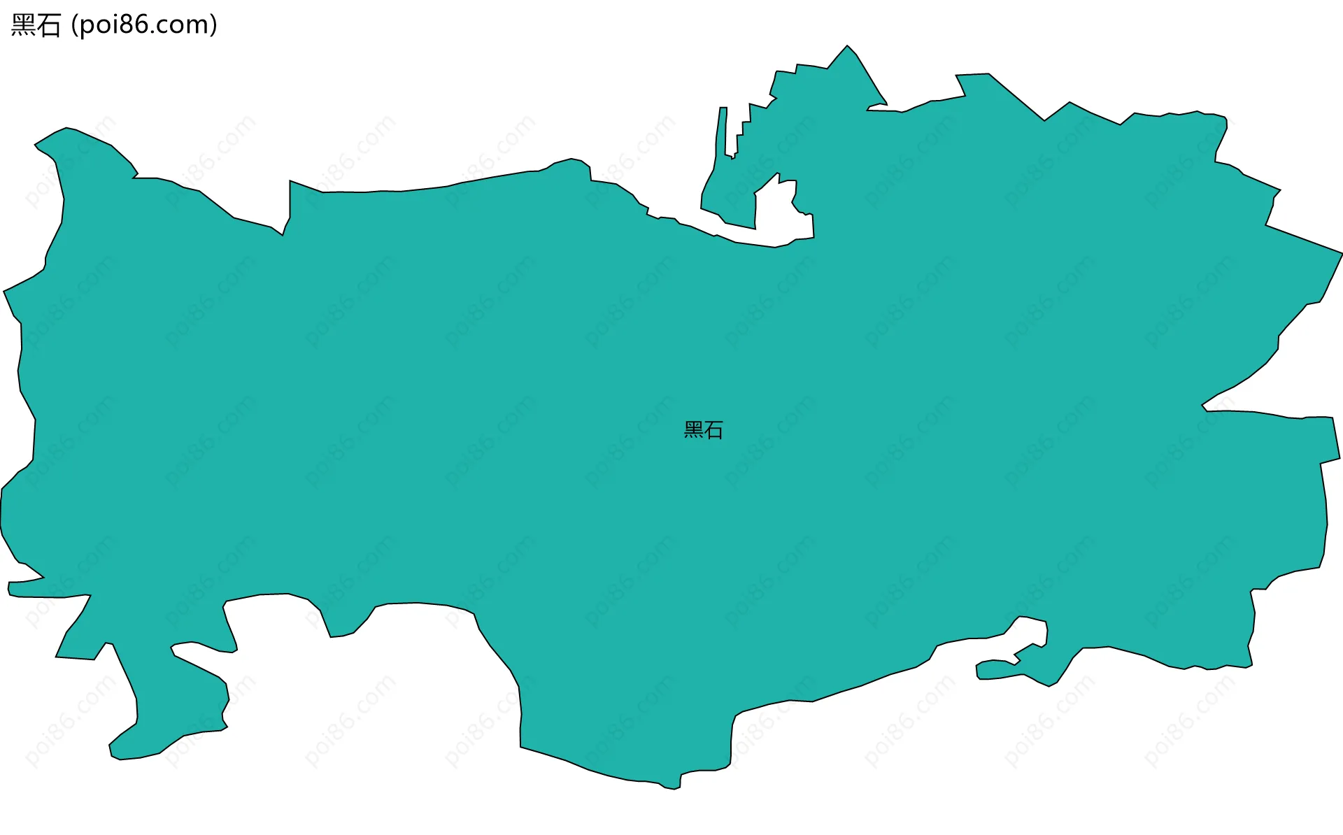 黑石边界地图
