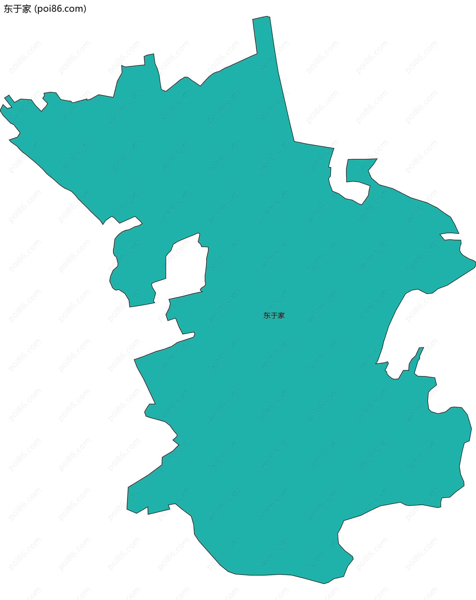 东于家边界地图