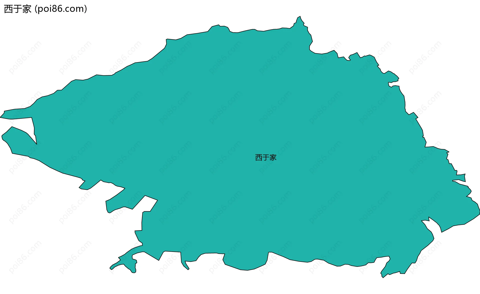 西于家边界地图