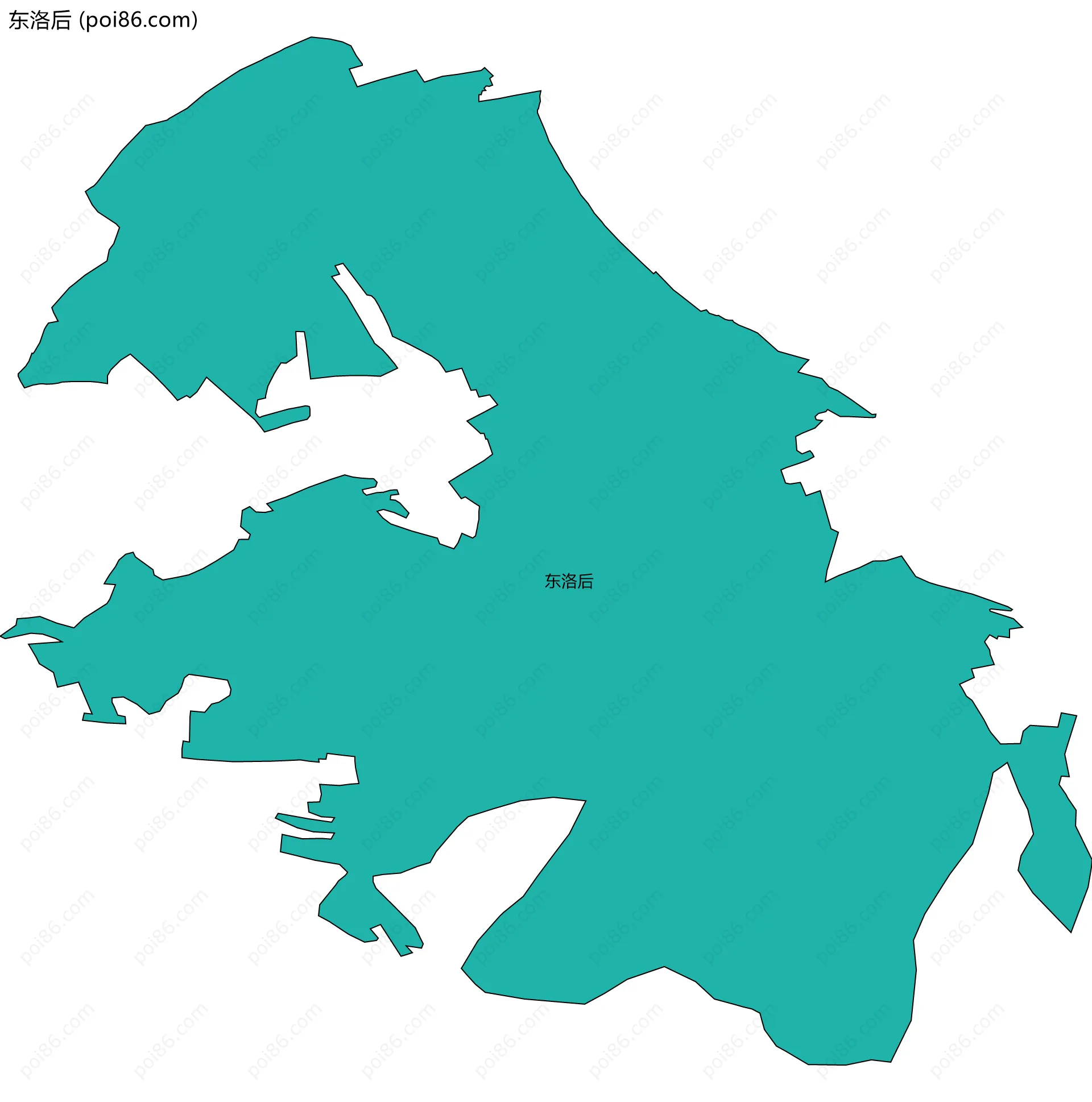 东洛后边界地图