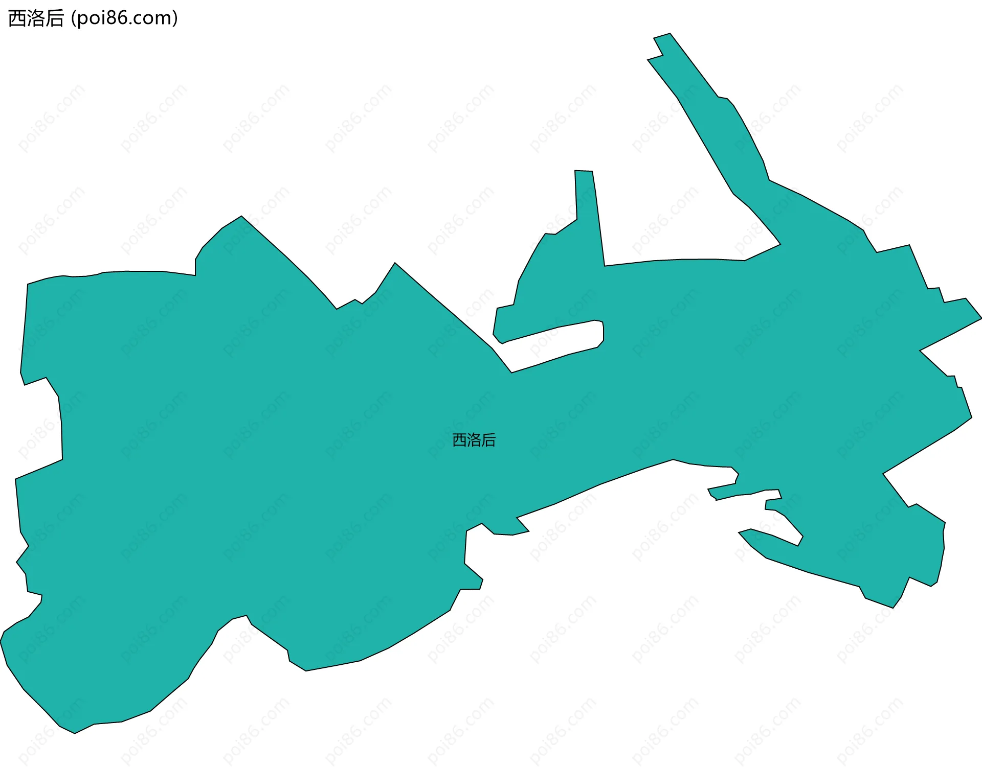 西洛后边界地图
