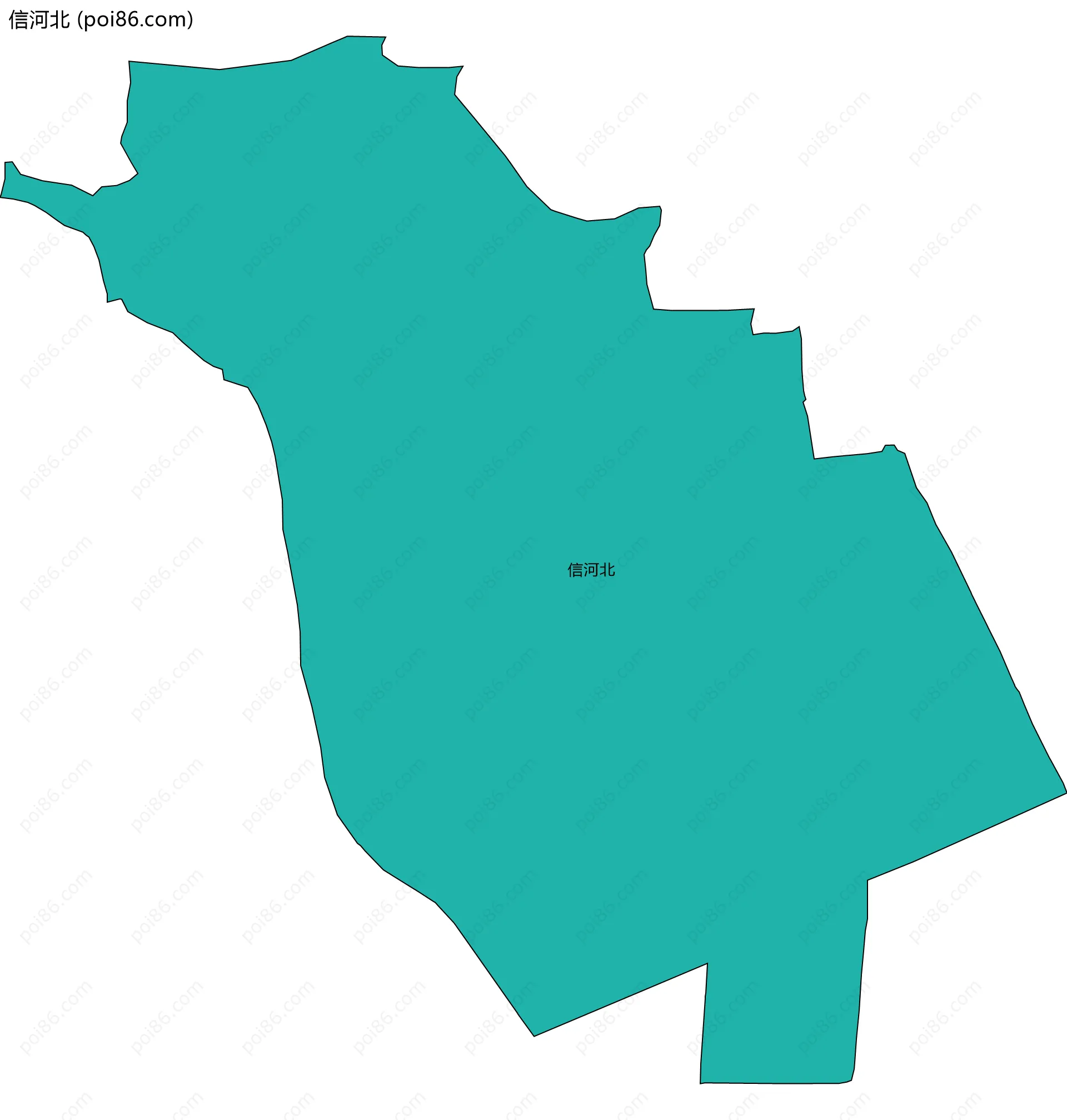 信河北边界地图