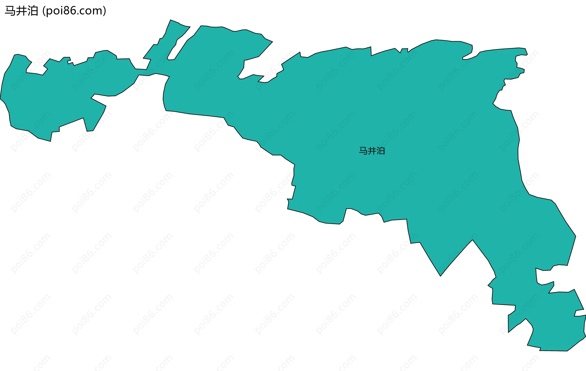 马井泊边界地图